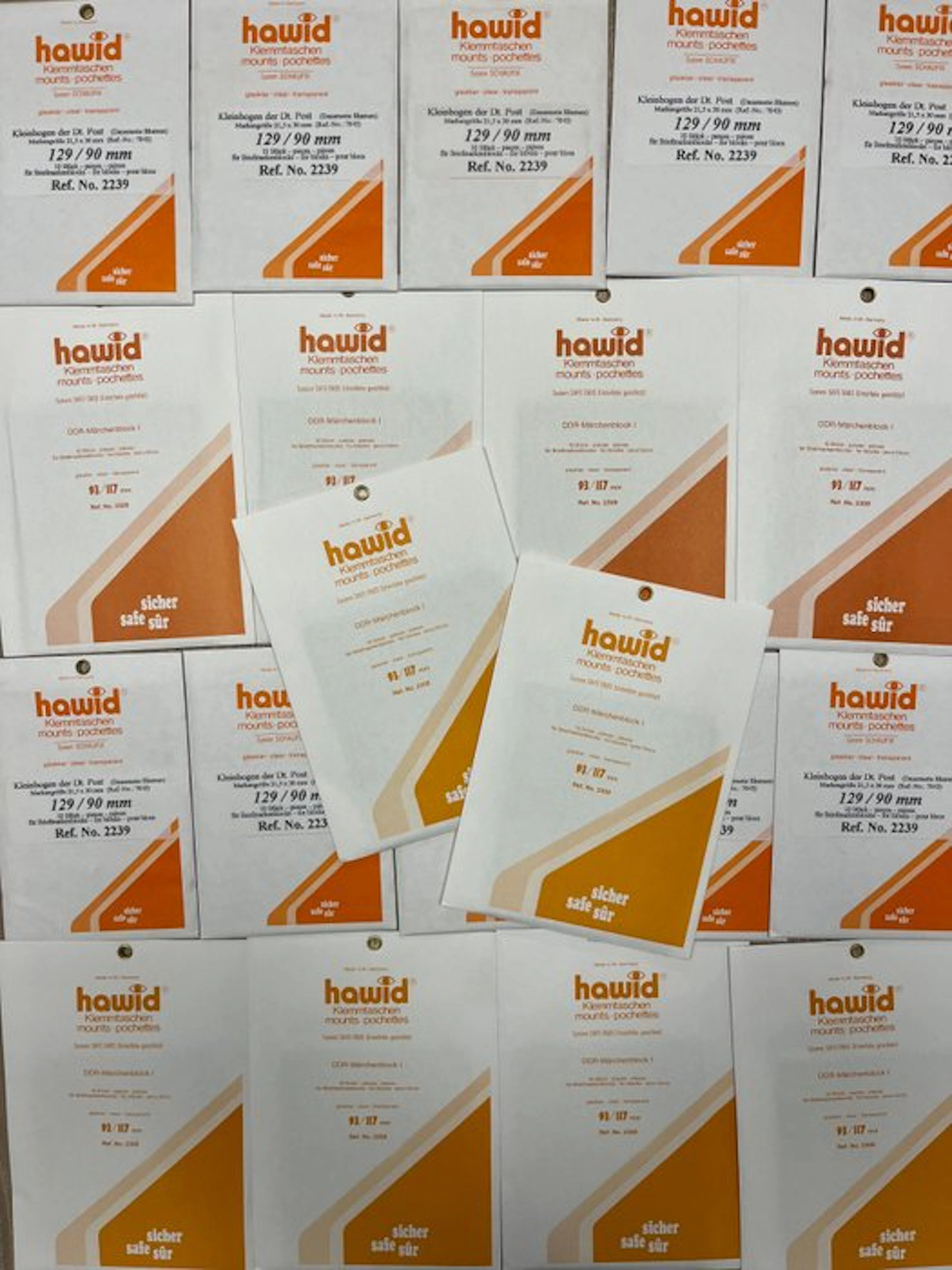 Accessories - 250 Hawid clamp strips assortment, color transparent