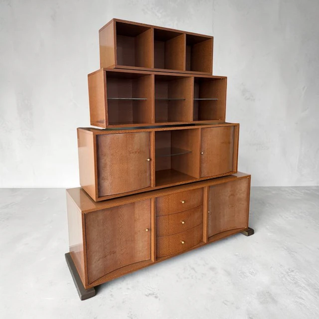 Acerbis - Mario Bellini - Bookcase - Ondaquadra 817 - Wood