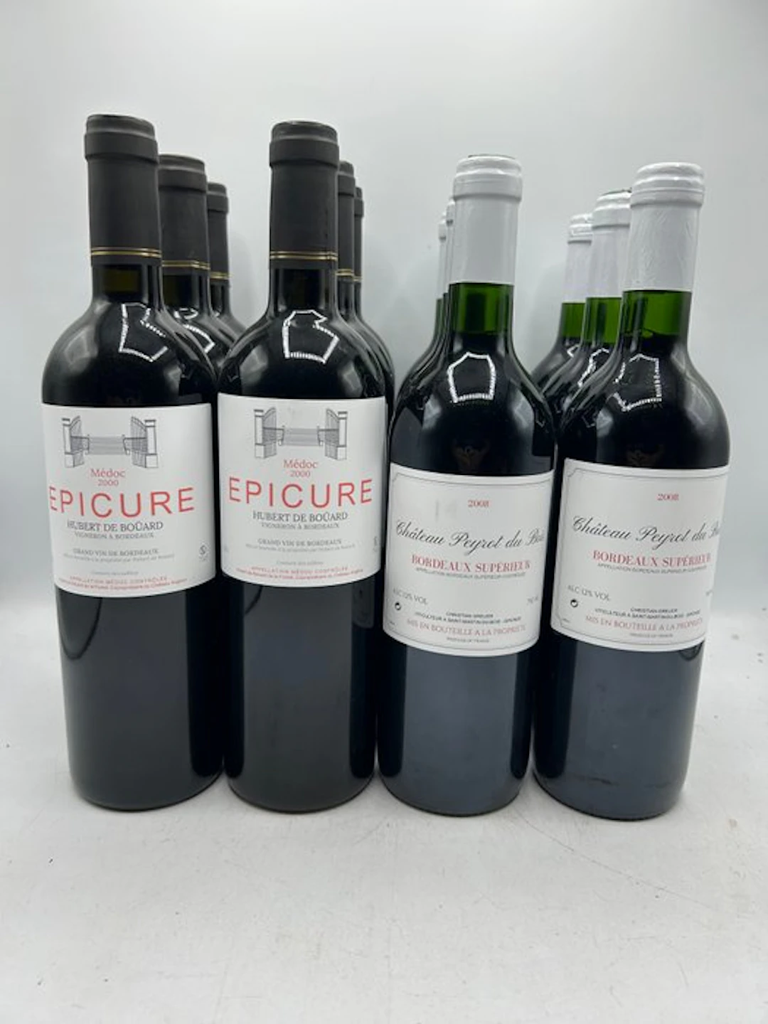 6x 2000 Epicure Médoc Hubert De Bouard 6x 2008 Château...