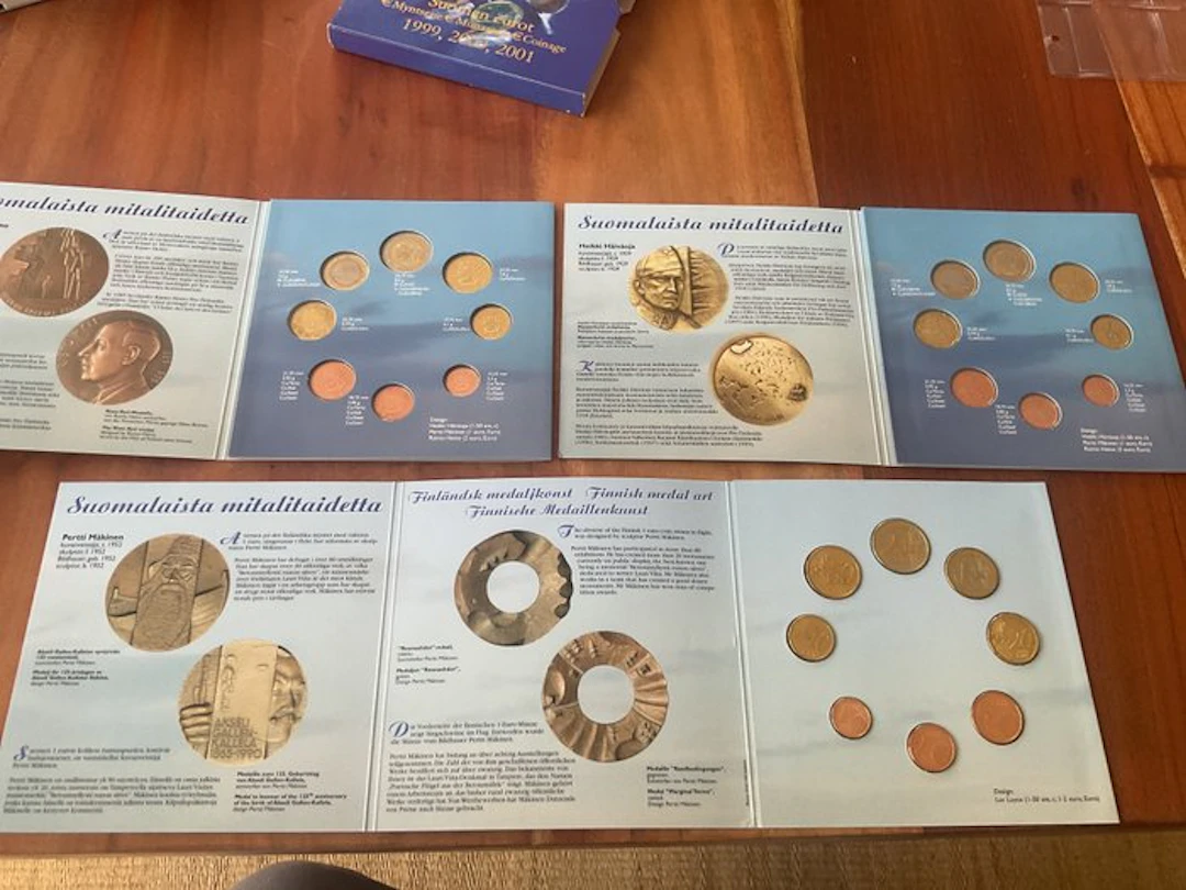 Finland. Year Set (BU) 1999/2001 "Trippleset" (No reserve price)