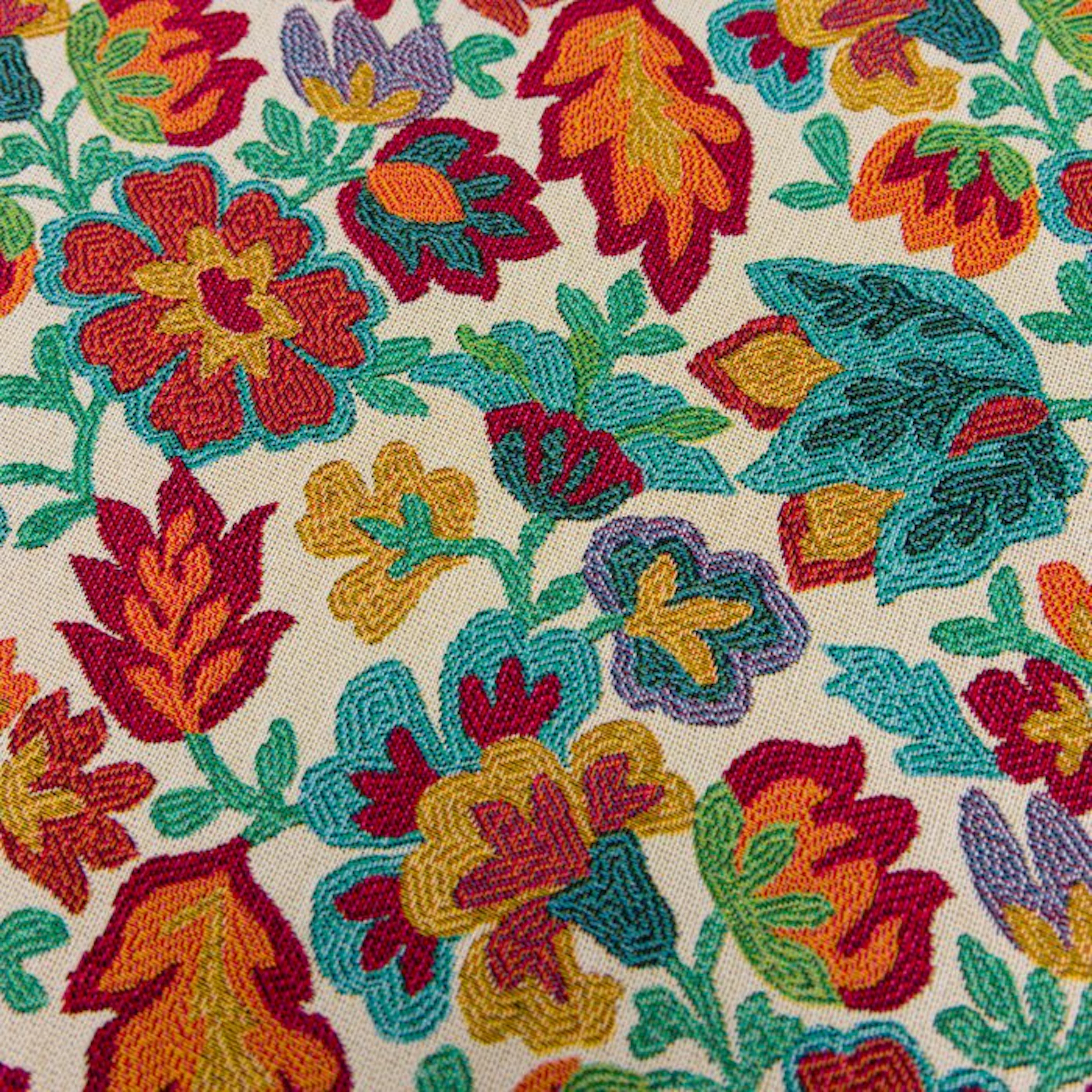 BA271 - Gobelin fabric “Floral Folk” – Multicolored...
