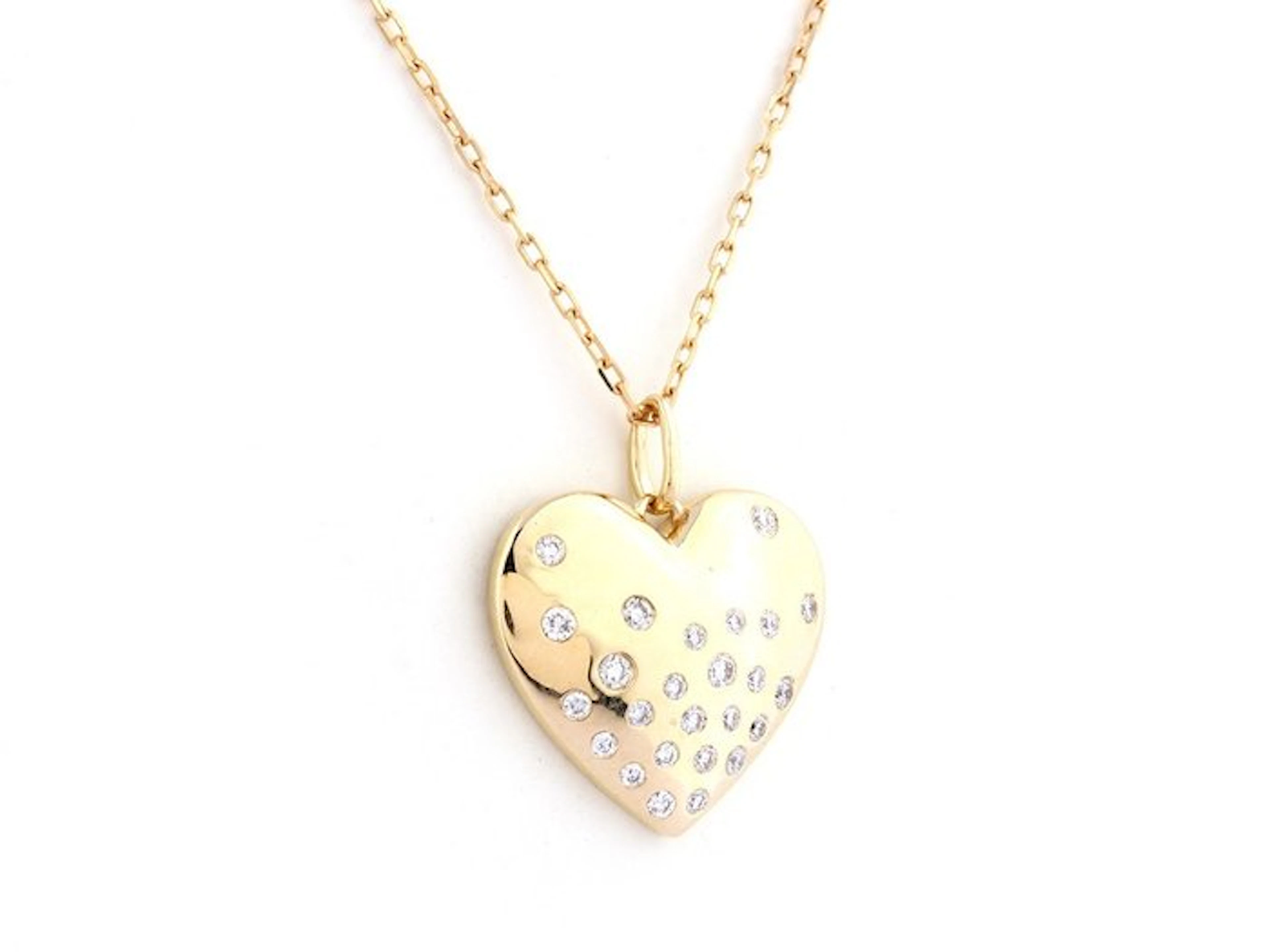 Necklace - 14 kt. Yellow gold - 0.20ct. tw. Diamond (Natural)