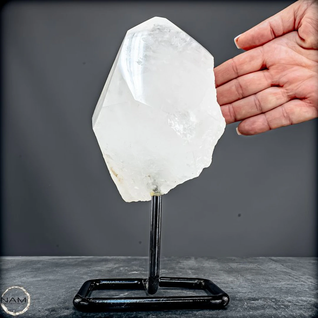 Natural Clear Quartz Crystal-Cluster on Stand- 1425.69 g