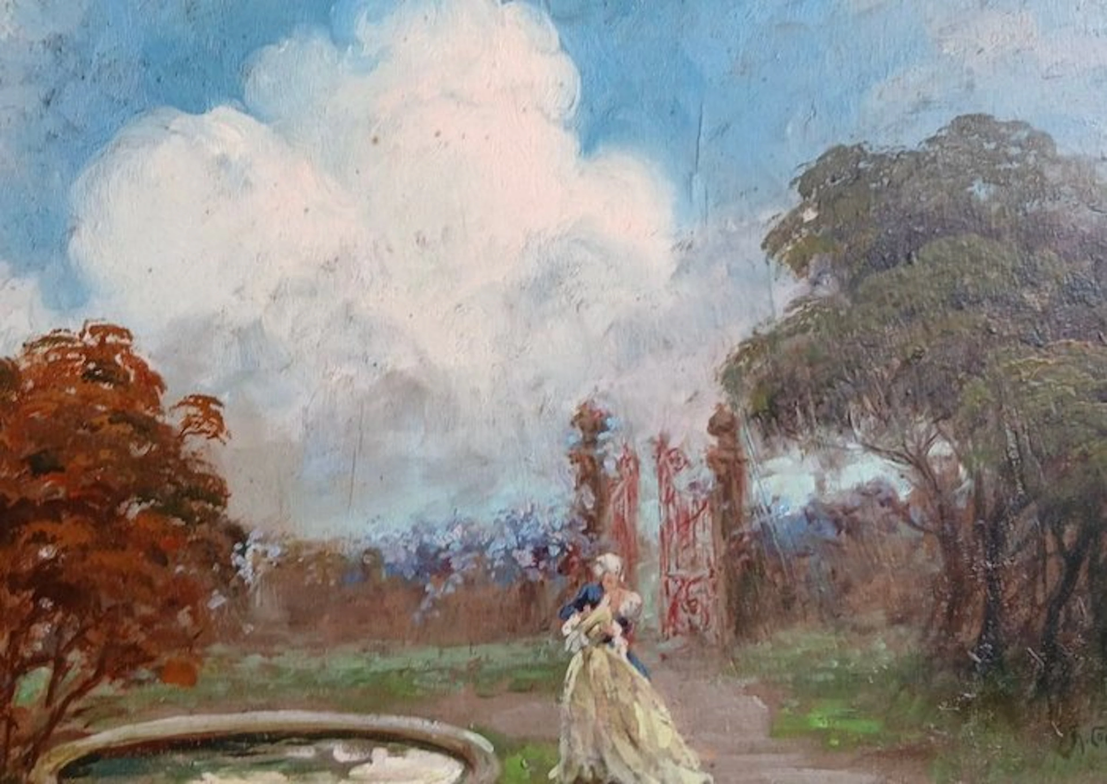 Giuseppe Alberto Cocco (1879-1963) - Scena galante