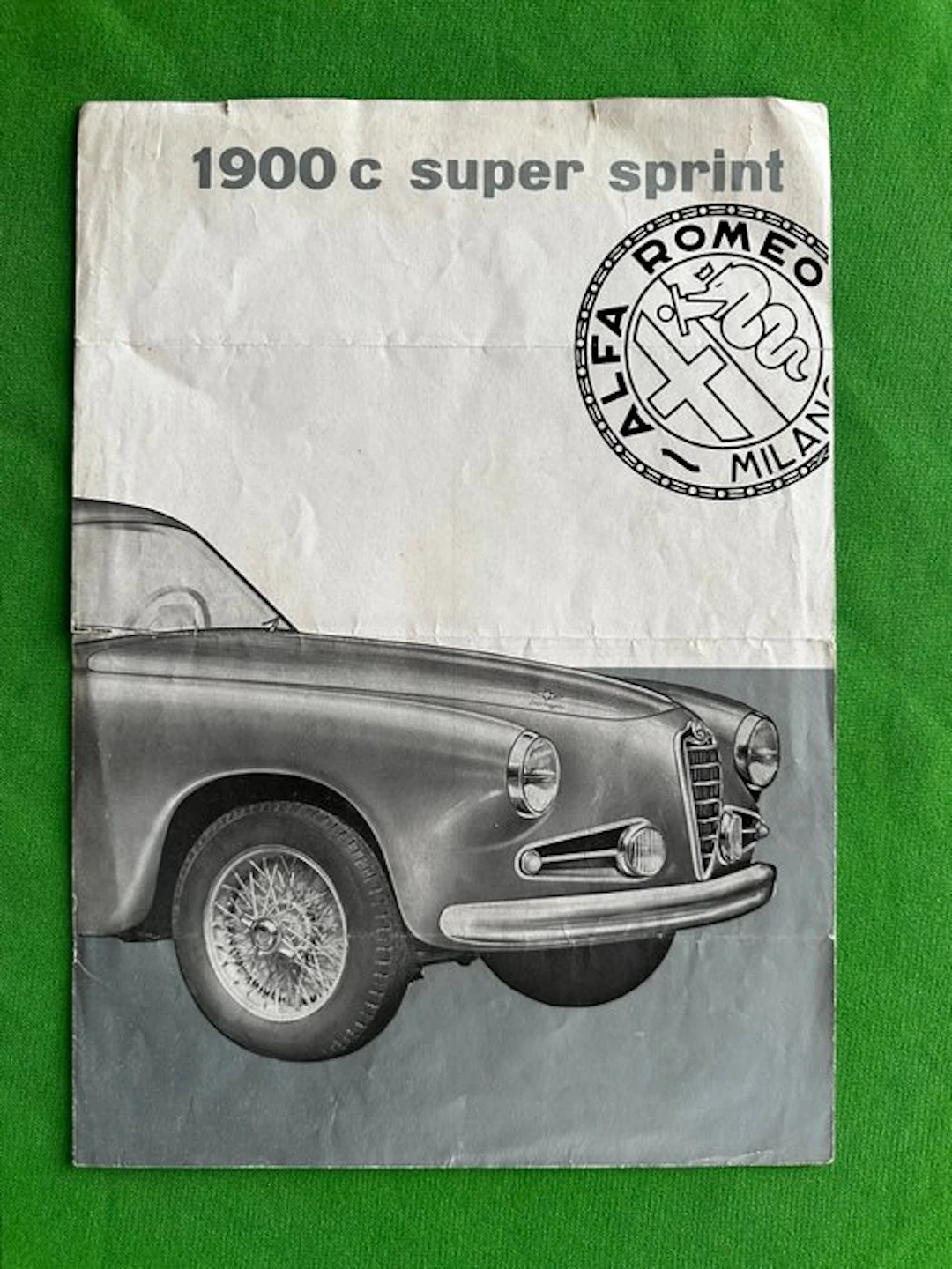 Brochure - Alfa Romeo - 1900 C Super Sprint - 1954