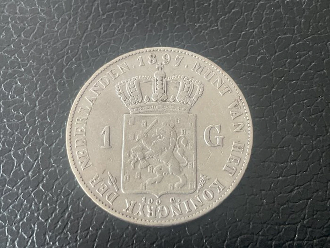 Netherlands. Wilhelmina. 1 Gulden 1897 (No reserve price)