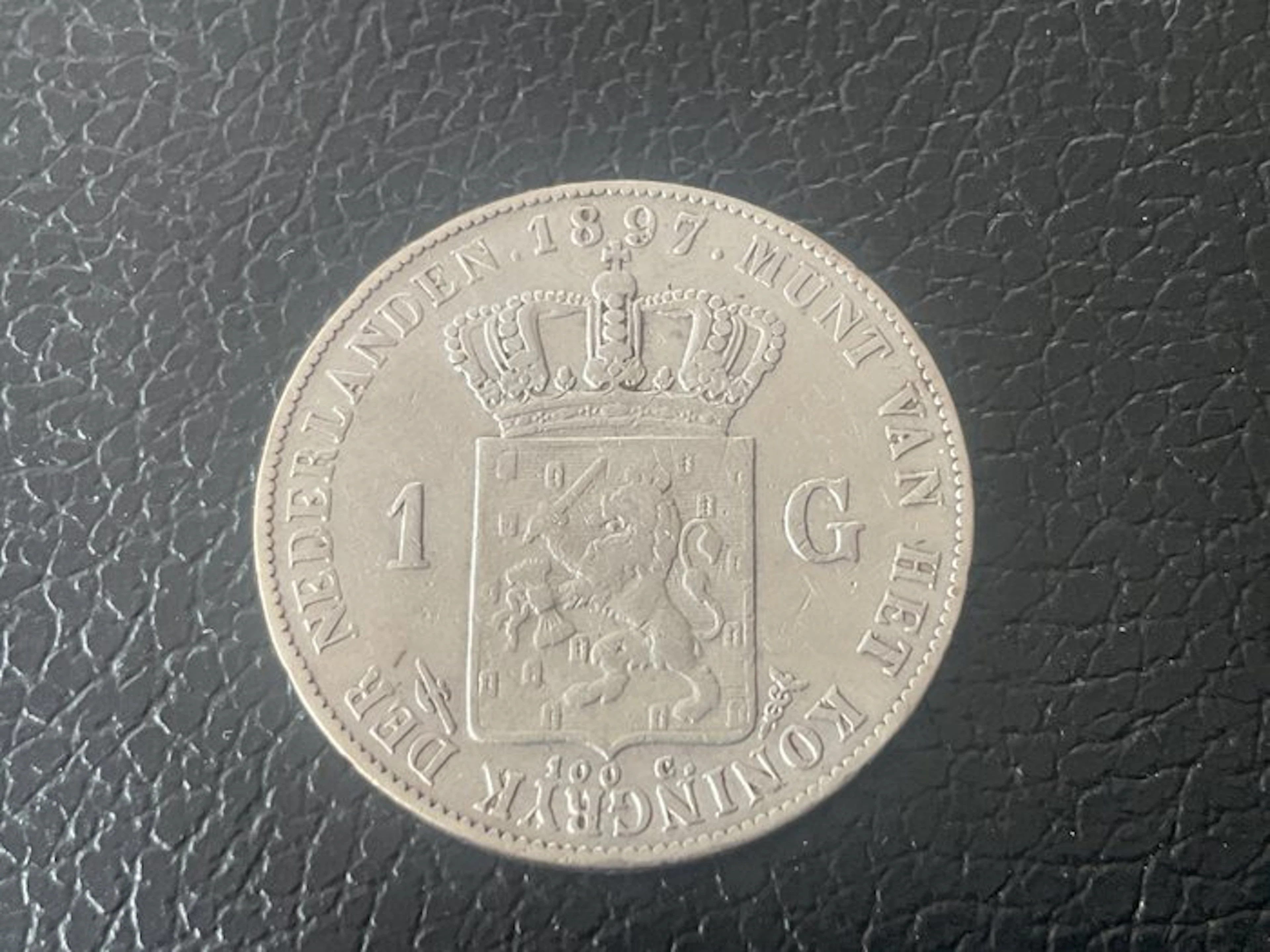 Netherlands. Wilhelmina. 1 Gulden 1897 (No reserve price)