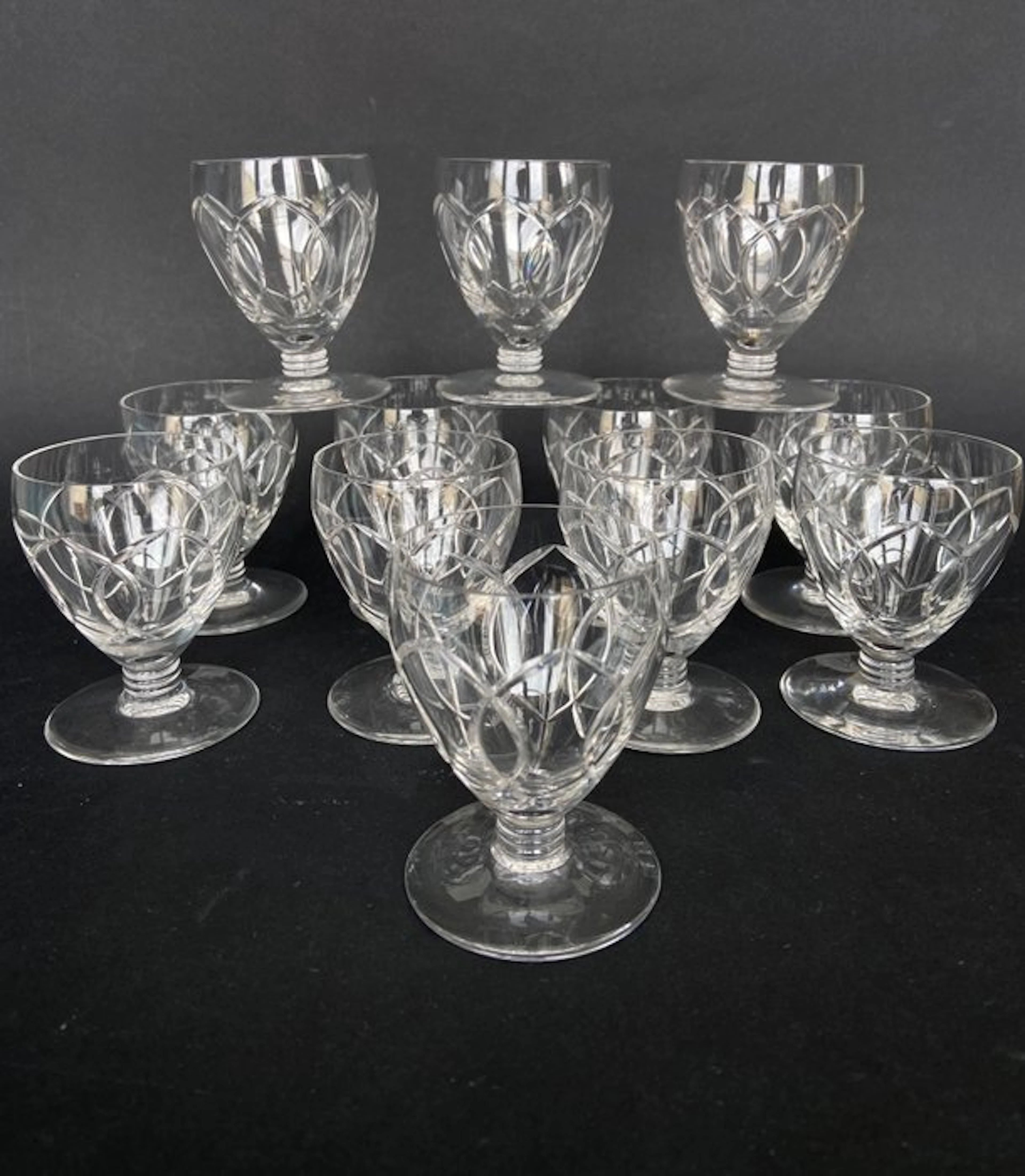 Baccarat - Drinking set - Magnificent set of 12 glasses...