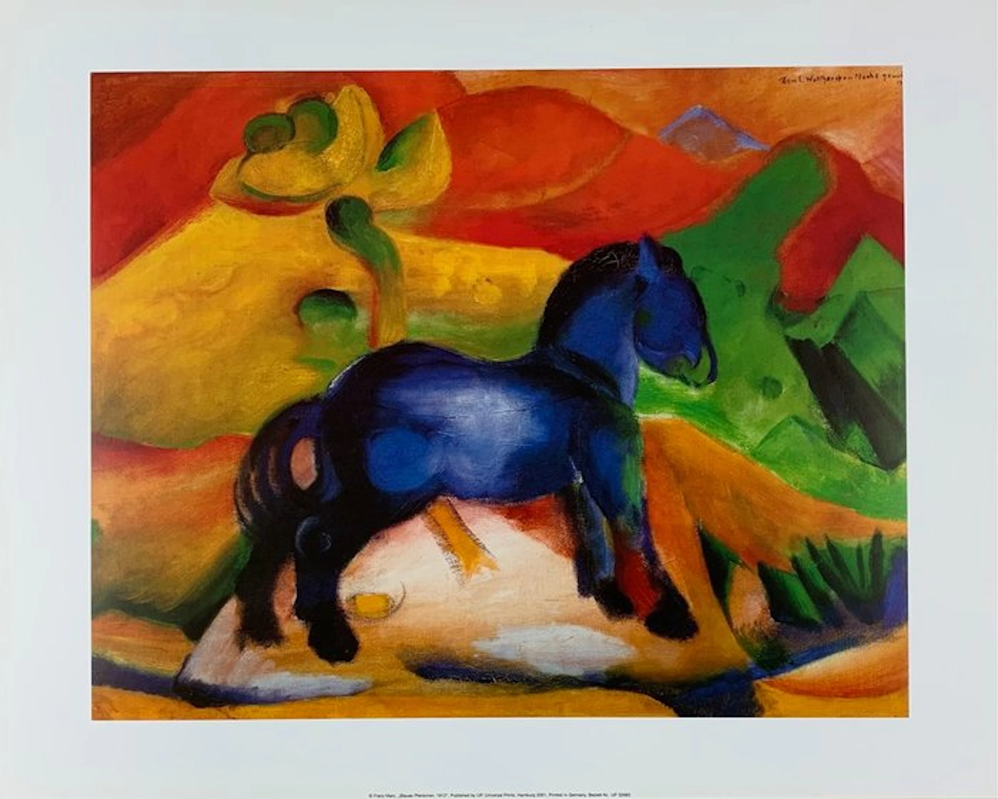 Franz Marc (1880-1916) - Little Blue Horse, 1913 - Artprint - 40 x 50 cm
