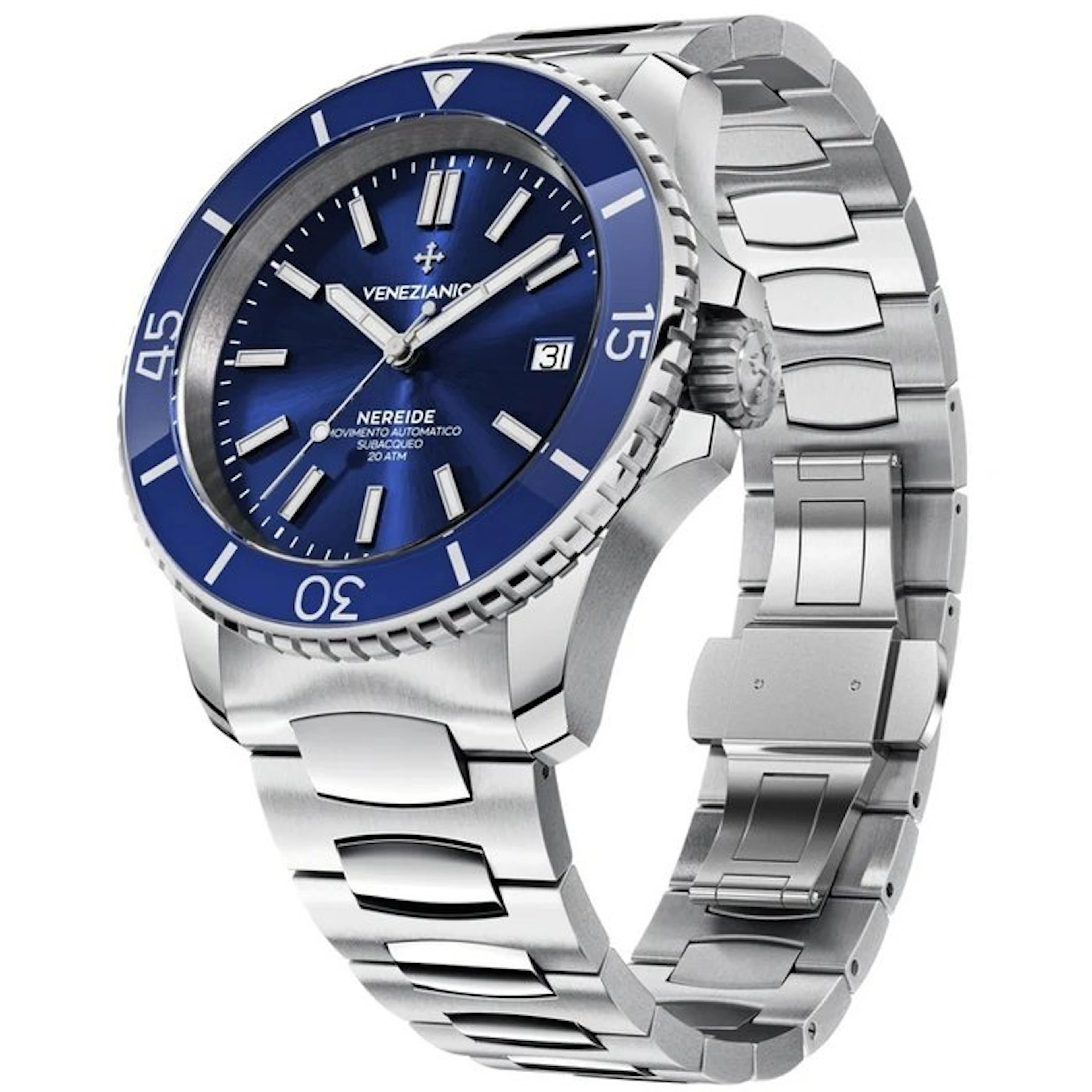 Venezianico - Nereide 42 Automatic Blu Dial - 3321502C - Men - 2026