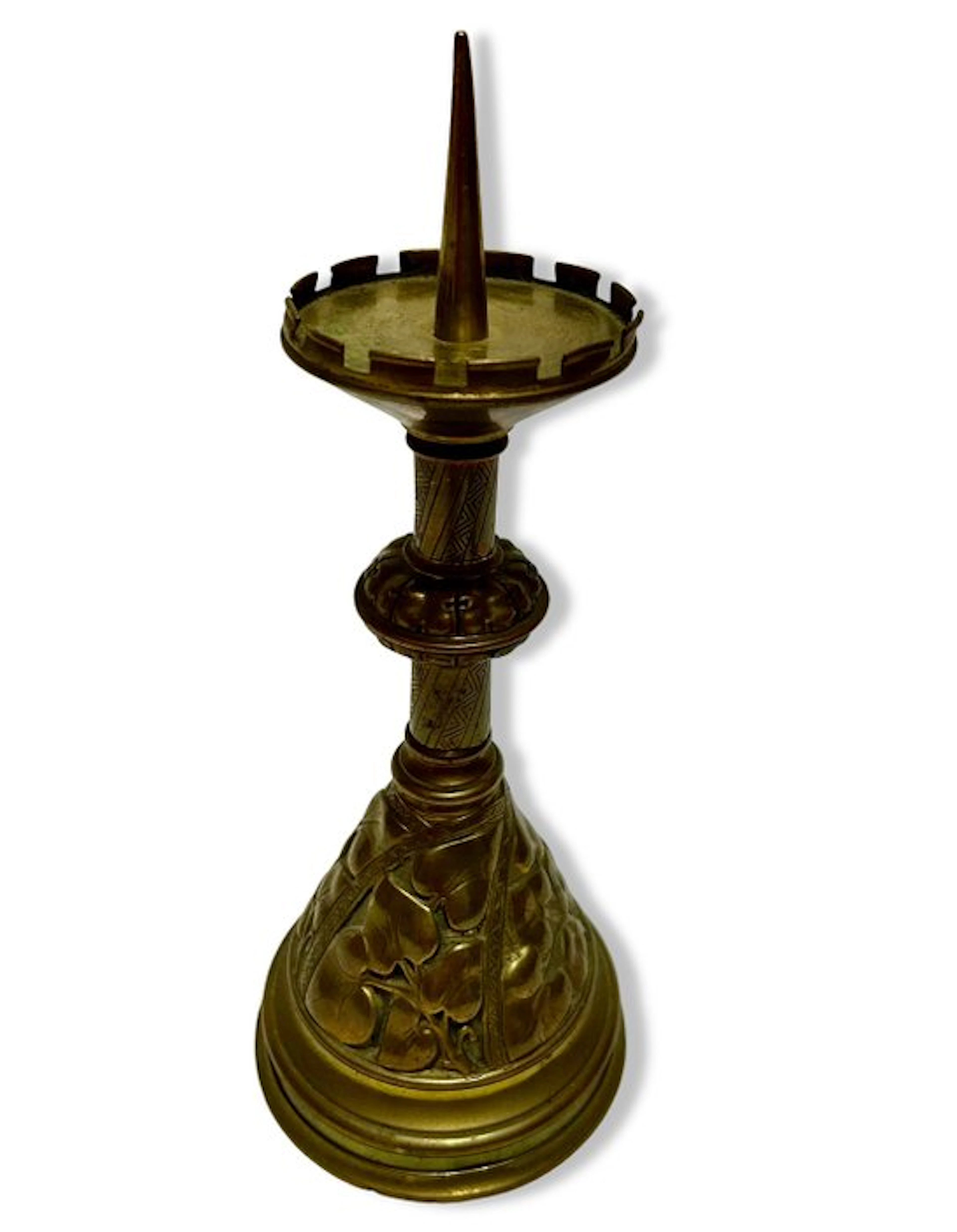Historismus - Chamberstick - Cast brass