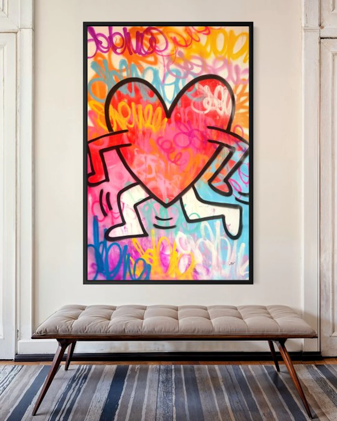 Gunnar Zyl - Running Heart / Keith Haring & Zyl XXL