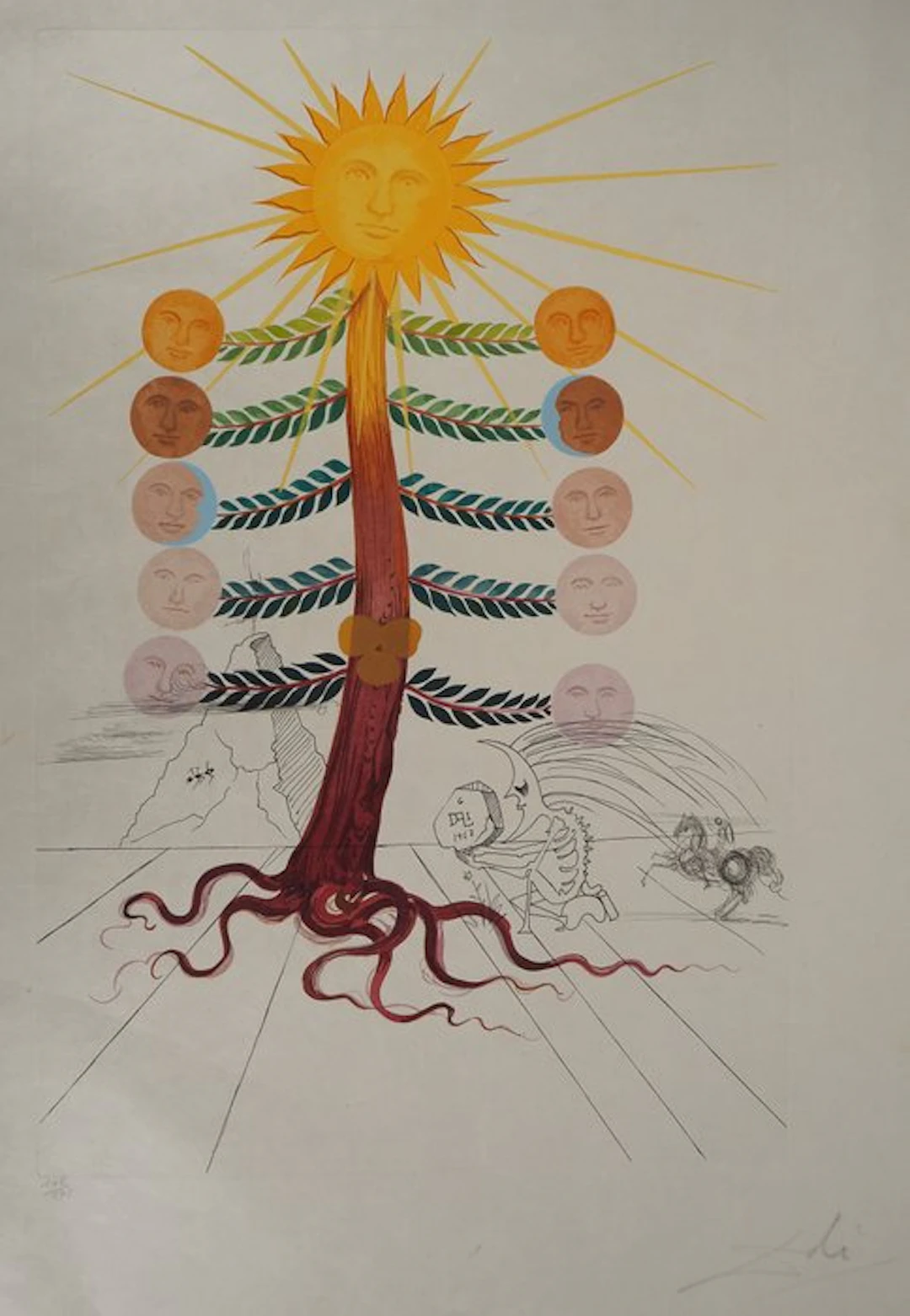 Salvador Dali (1904-1989) - Flordali : Luna Geminata (Moon)