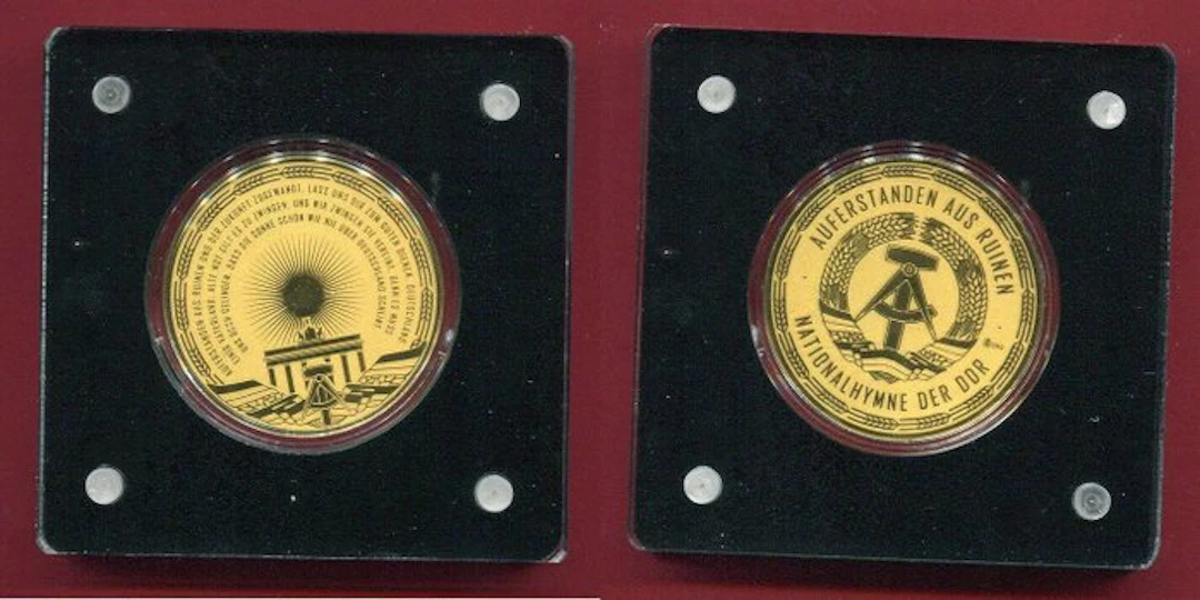 Germany. Gold medal 2022 - Gold Medal - DDR-Hymne - Proof (No reserve price)