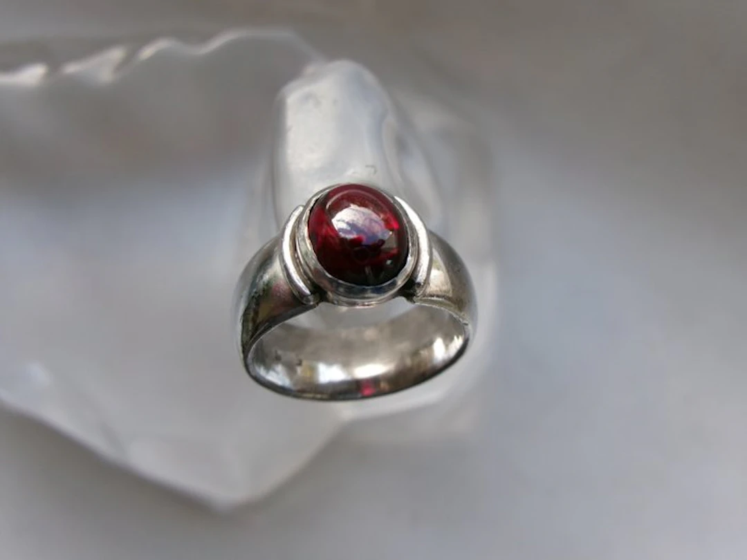 Silver, Tourmaline - Ring - Art Deco Style