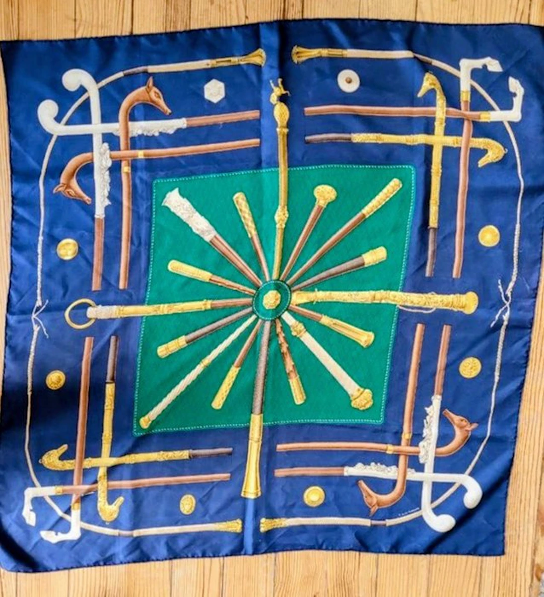 Hermès - Cannes et Pommeaux - Foulard