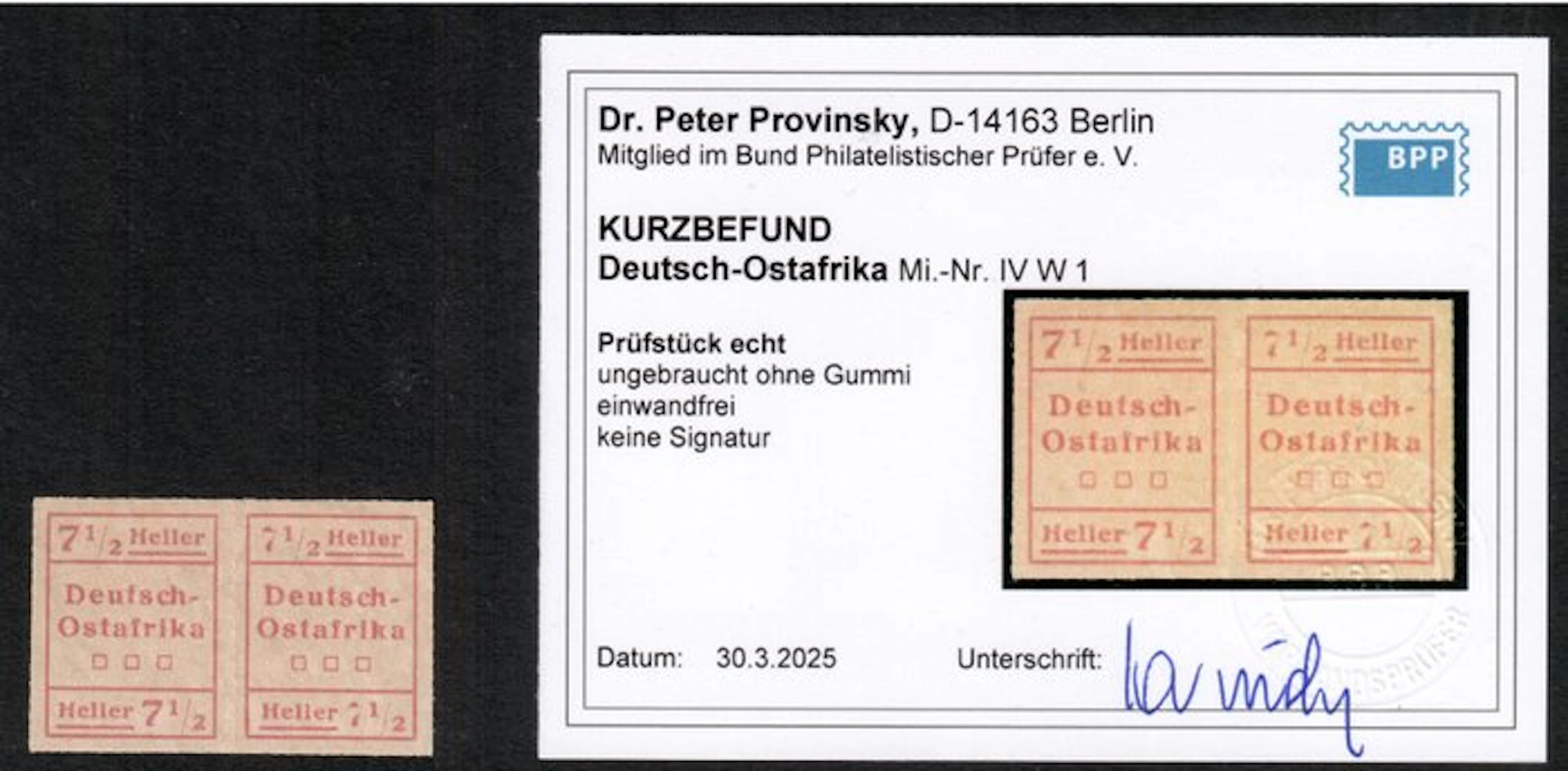 German Colonies - East Africa 1916 - DOA WUGA combined...