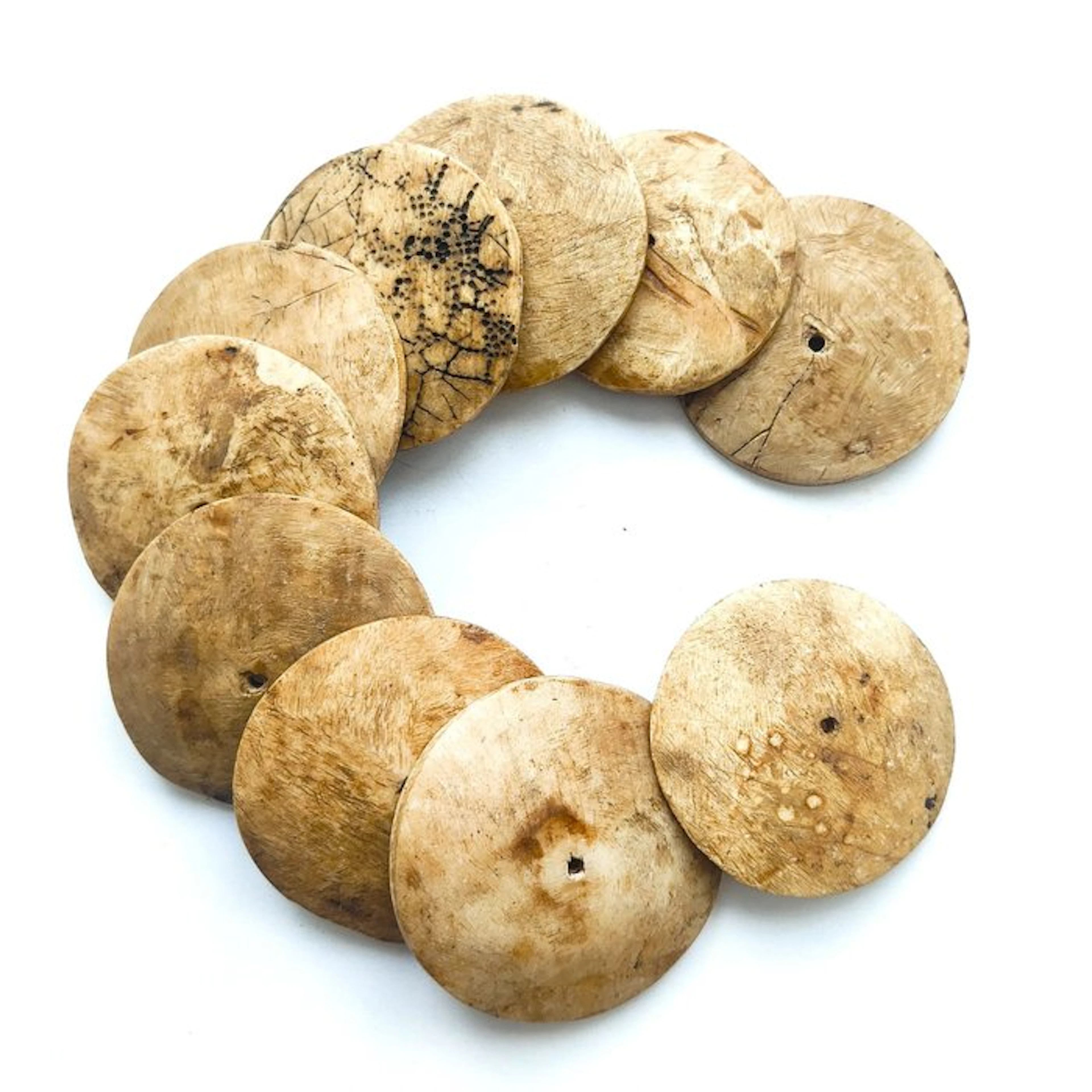 Ancient Indochinese Hill Tribes Raw Wild Buffalo Bone...