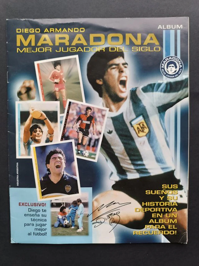 Promo Figus Diego Maradona Mejor Jugador del siglo - 1...