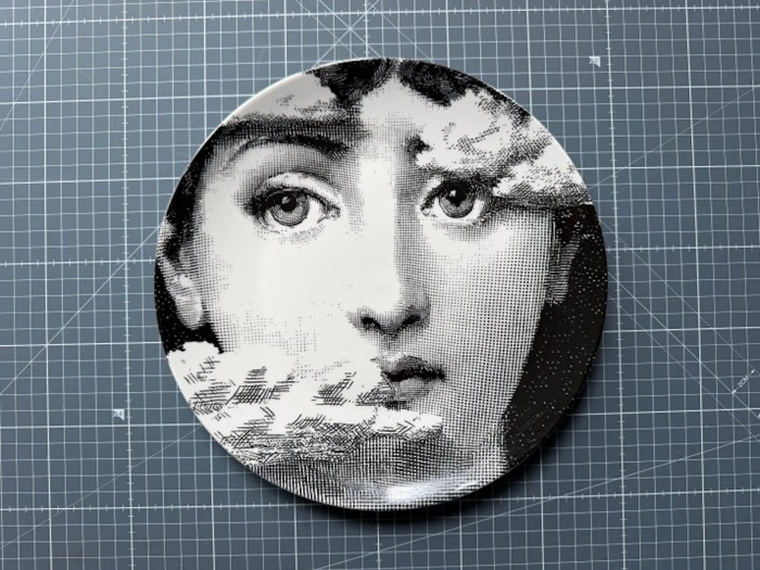 Fornasetti - Piero Fornasetti - Wall plate - Porcelain...