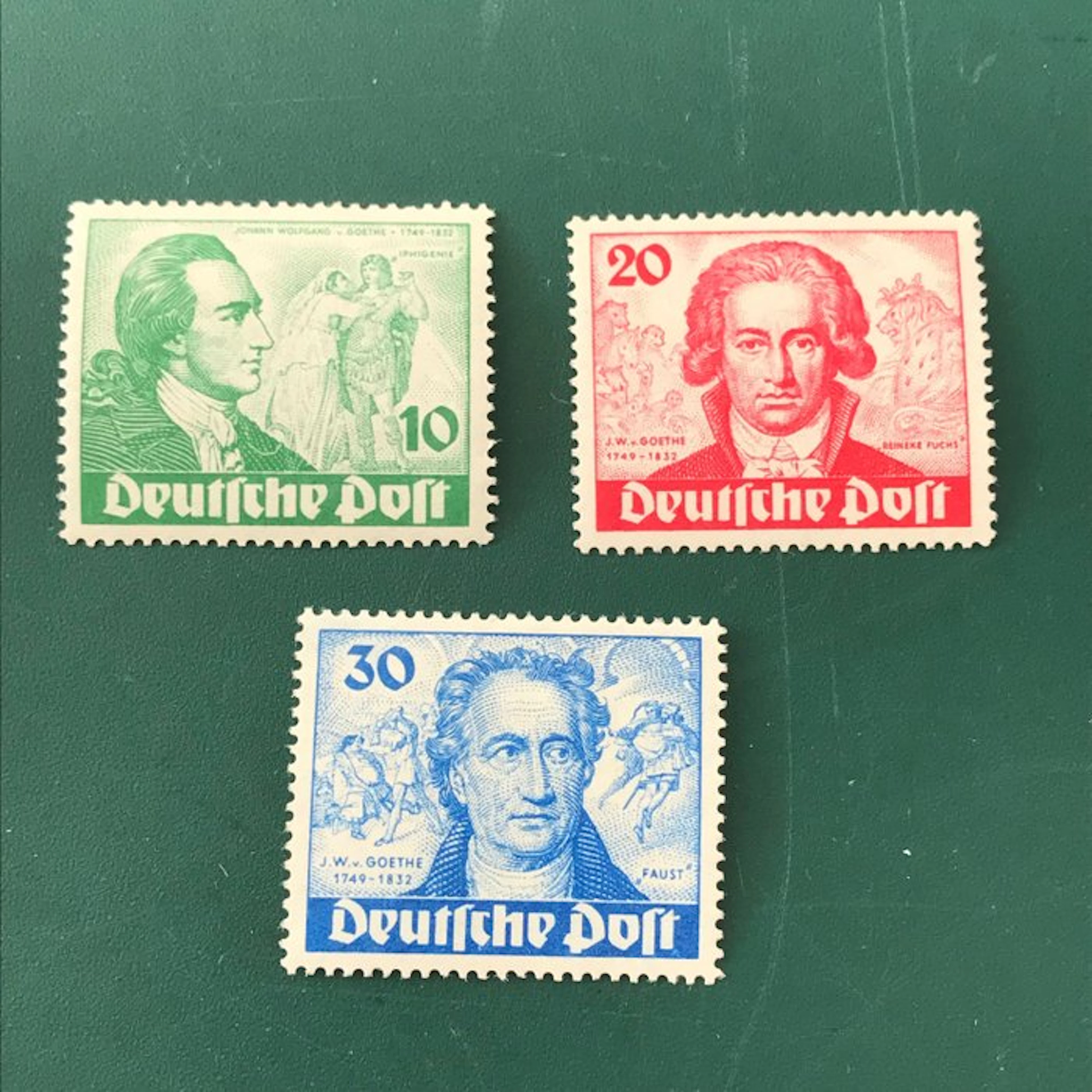 Berlin 1949 - Wolfgang Von Goethe - MNH - Michel 61/63