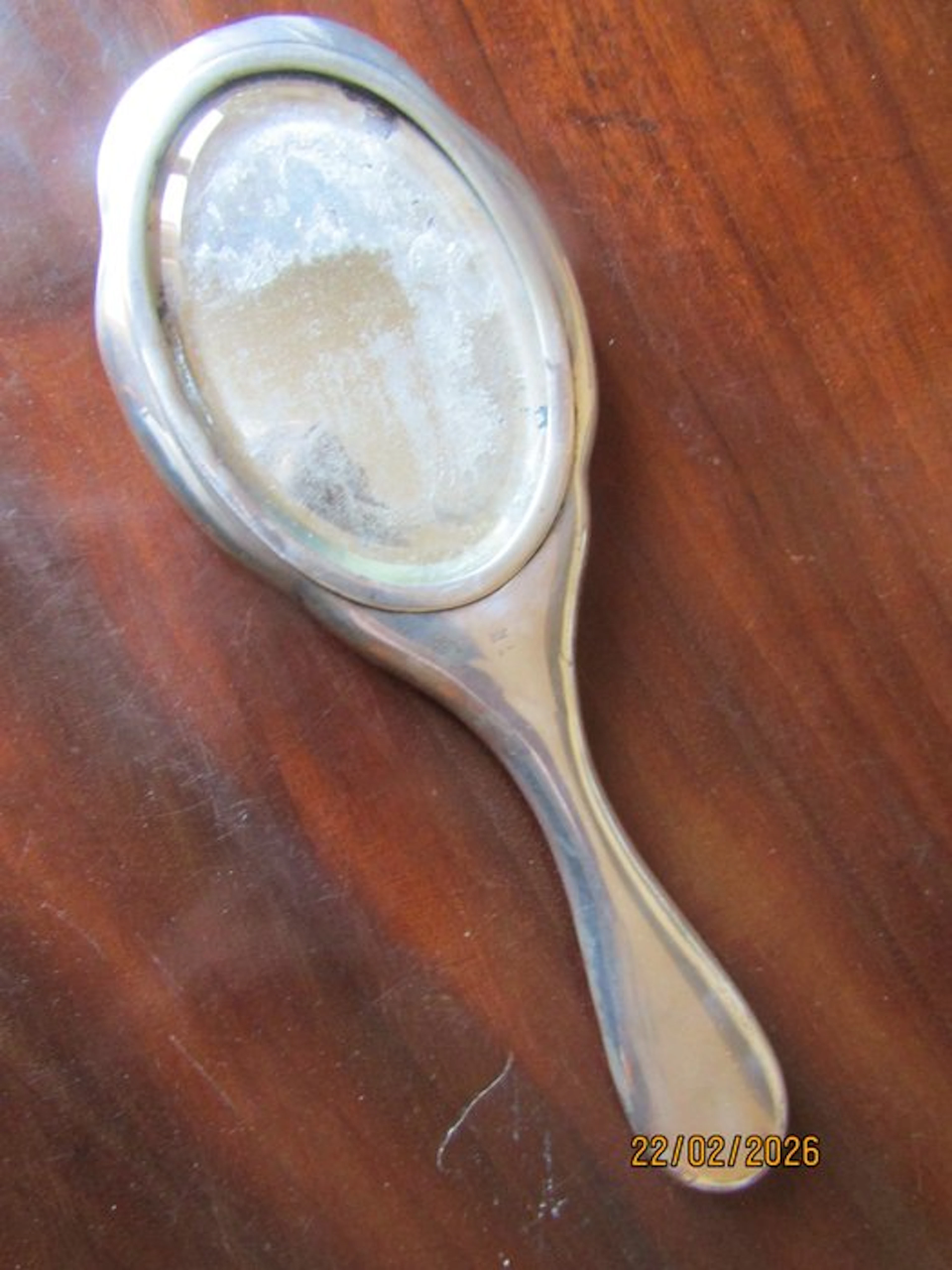 Mirror - .800 silver - vanity mirror