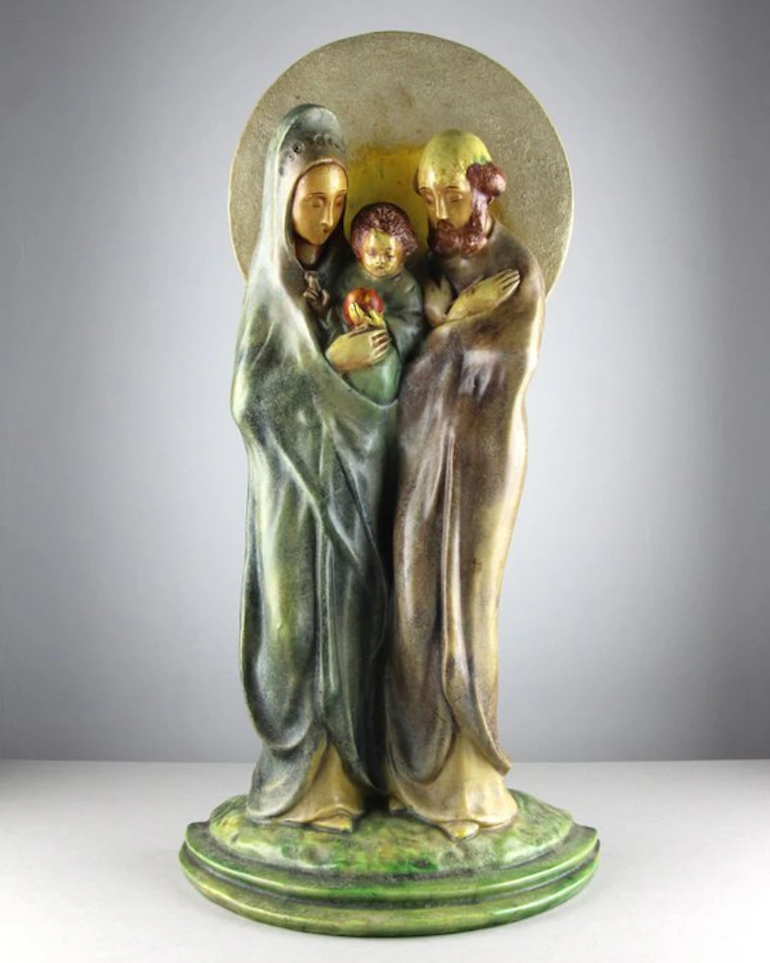 Flemisch Pottery - Statue, Holy Family - 54 cm - Earthenware