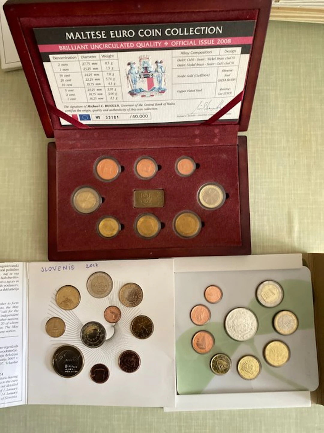 Europe. Year Set (BU) 2008/2017 (3 sets) (No reserve price)