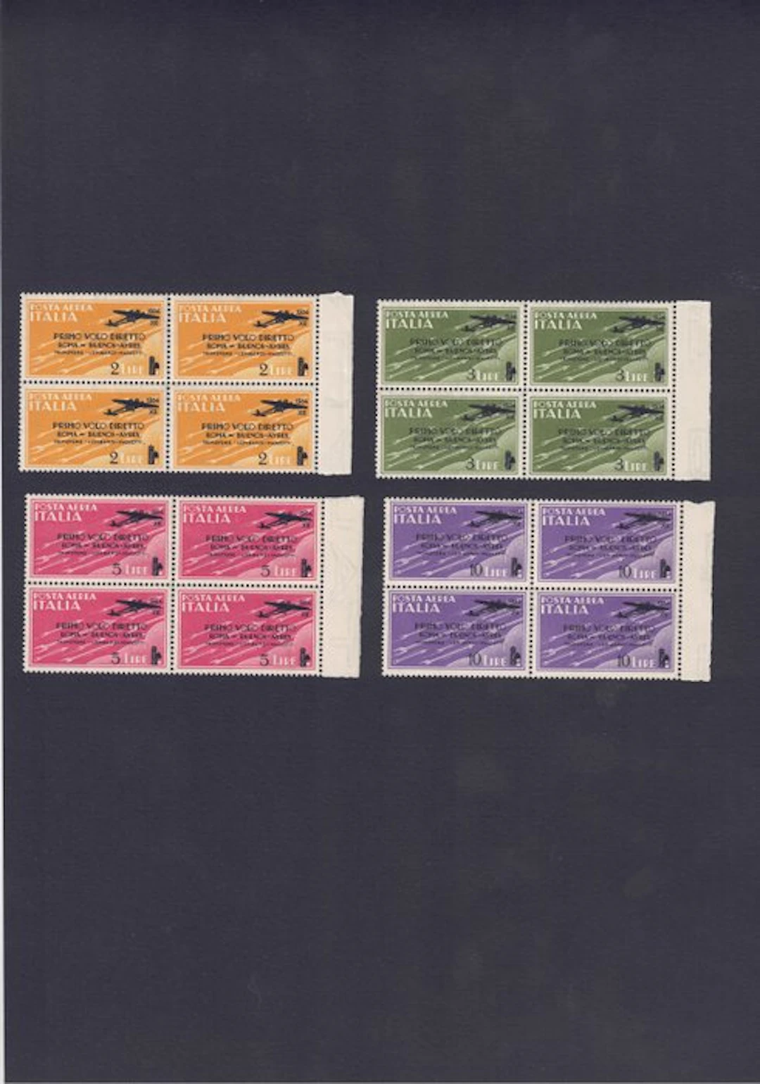 Italy Kingdom 1933 - 1st direct flight Rome to Buenos Aires - Sassone