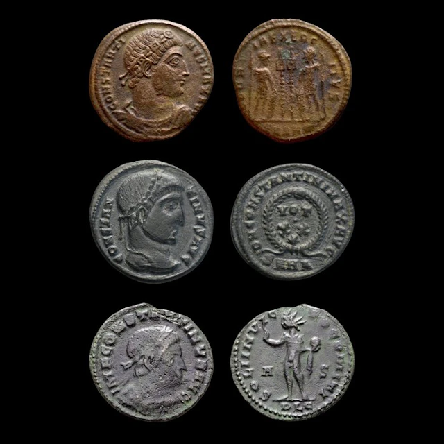 Roman Empire Lot of 3x Follis of Constantine the Great. (No reserve price)