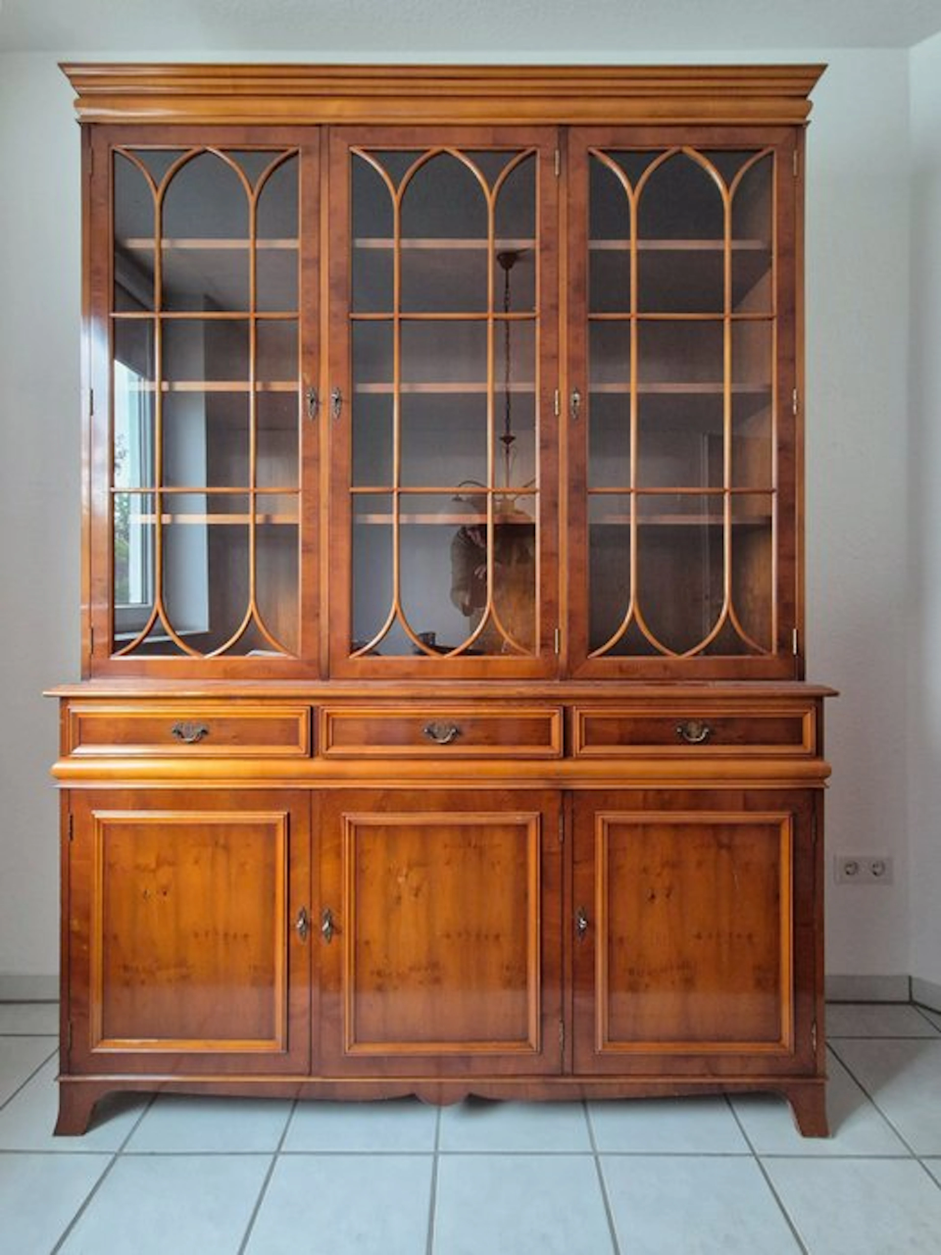 Display cabinet (2) - Wood, Glass - Display cabinet for the dining room