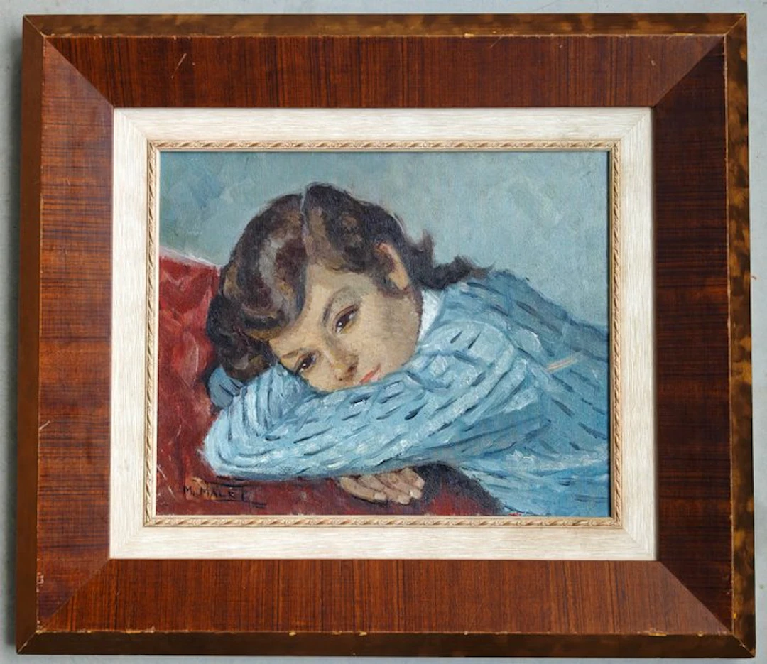 Mercè Malet Travy (1918–2014) - Jeune femme pensive