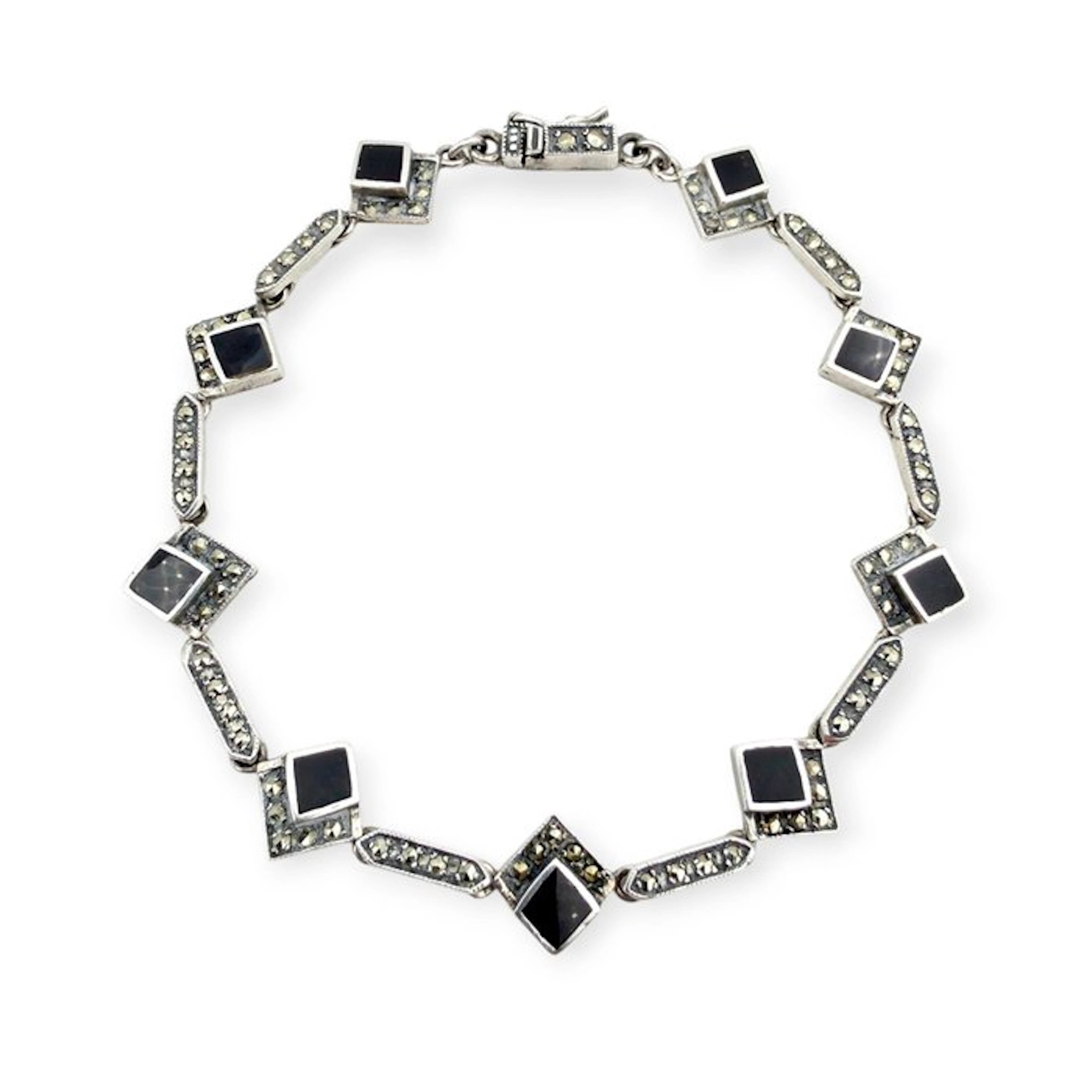 No reserve price - Bracelet Silver - Art Deco Revival