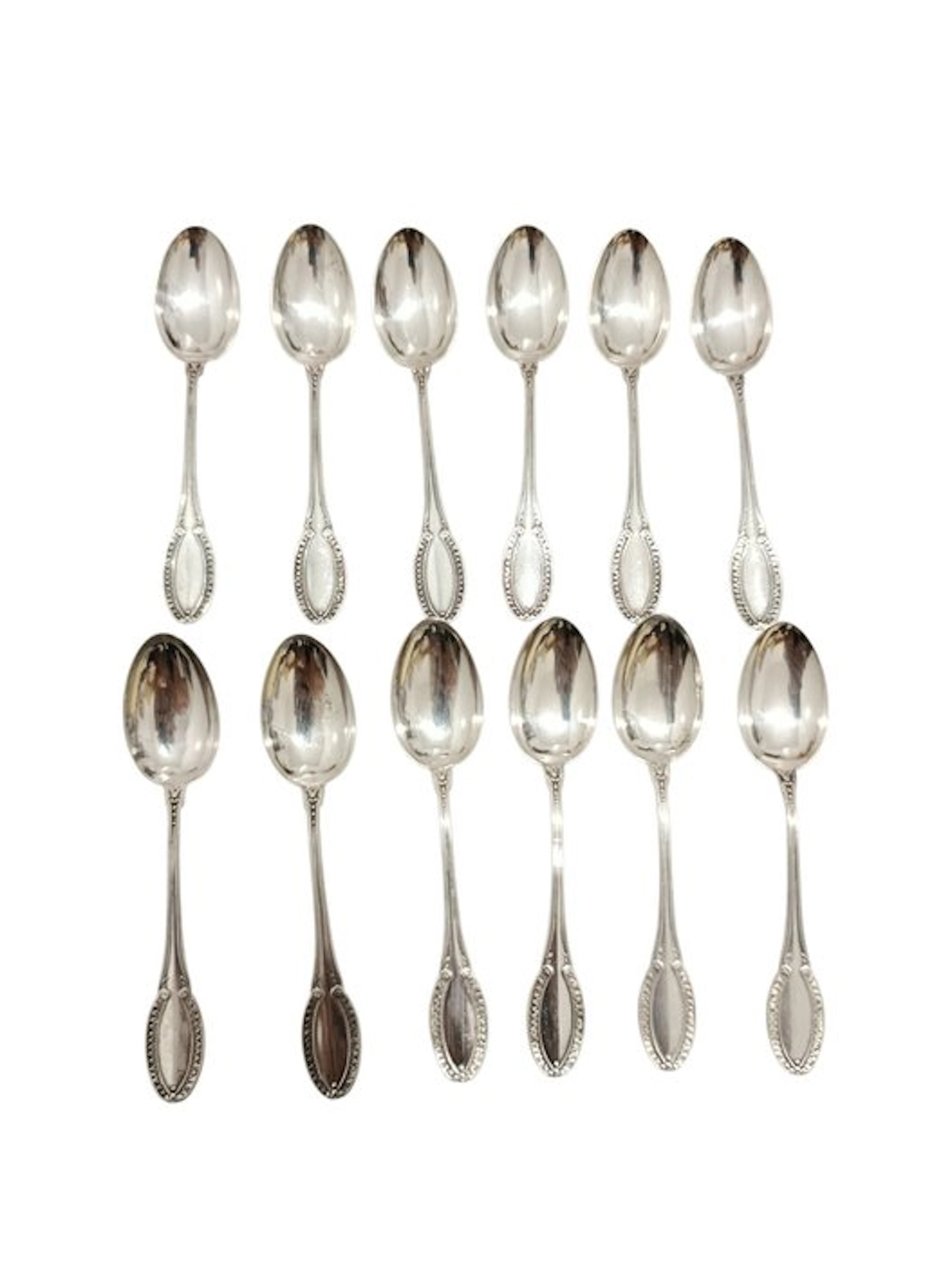 Maestri Italiani - Coffee spoon (12) - .800 silver - Silver teaspoons