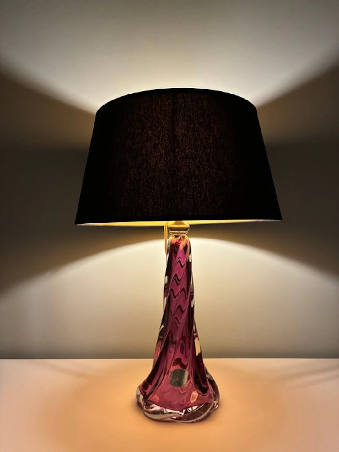 Val Saint Lambert - René Delvenne - Table lamp - Crystal