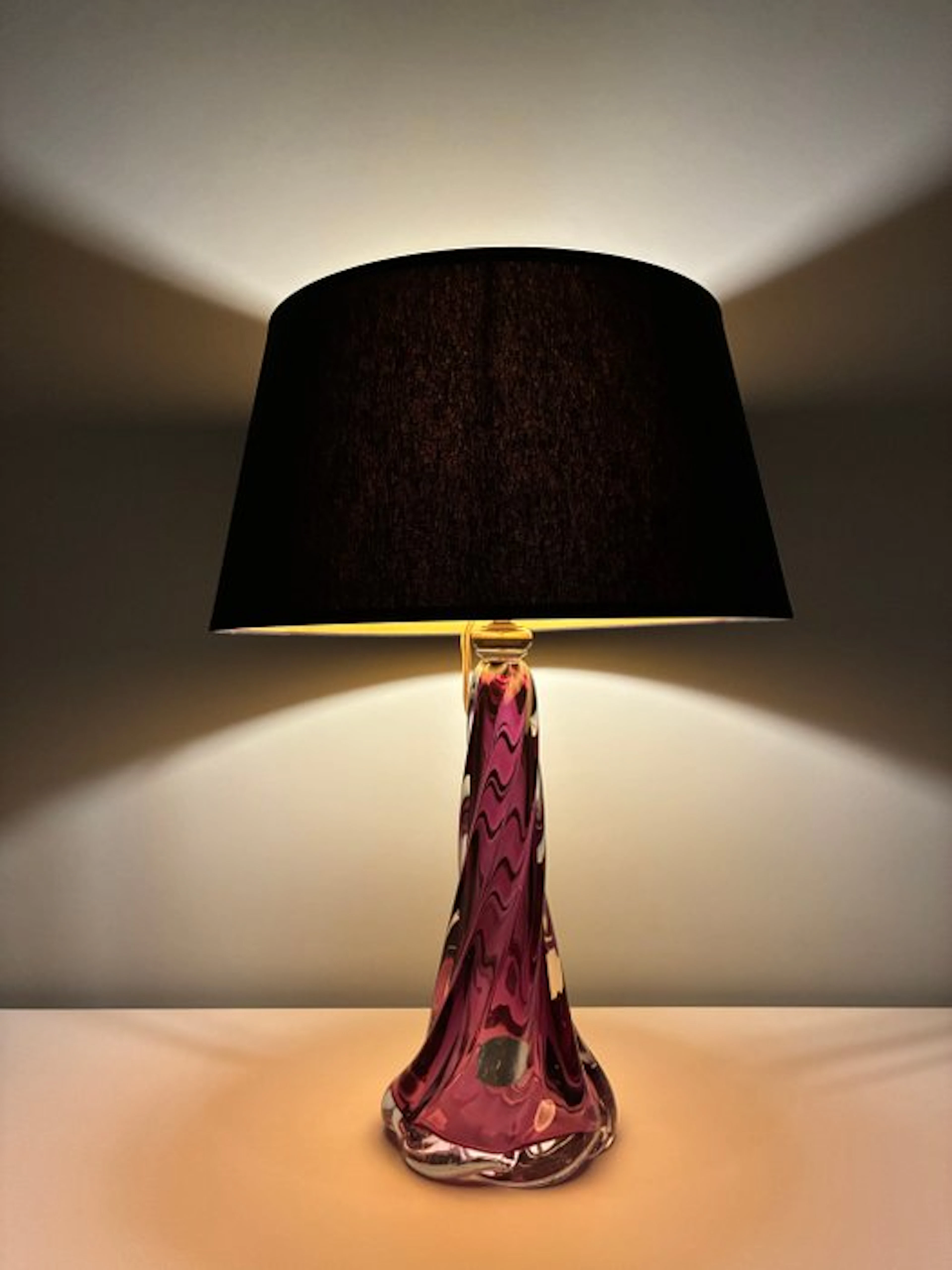 Val Saint Lambert - René Delvenne - Table lamp - Crystal
