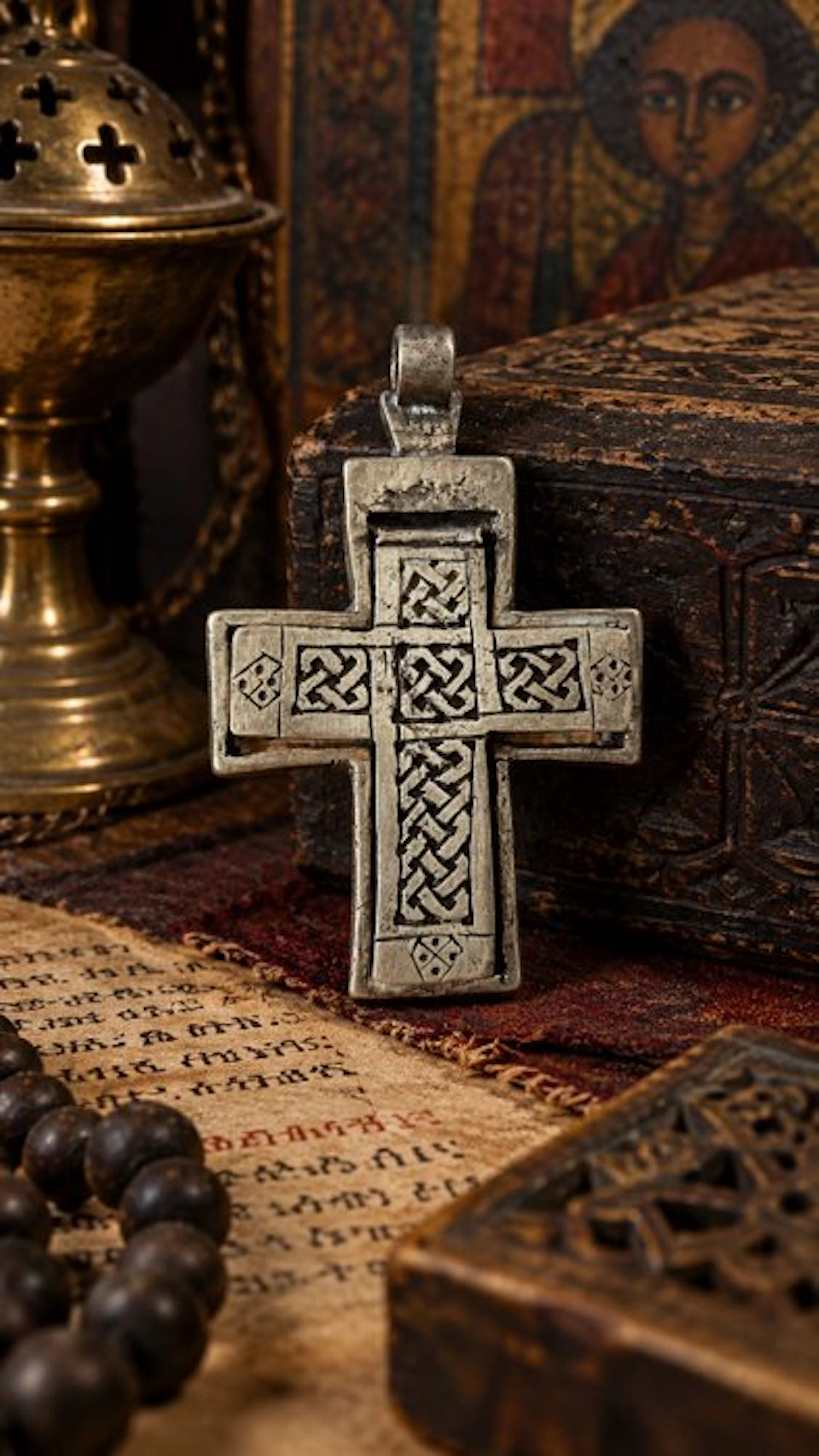 Cross - Alloy - the 20th century - Coptic pectoral cross