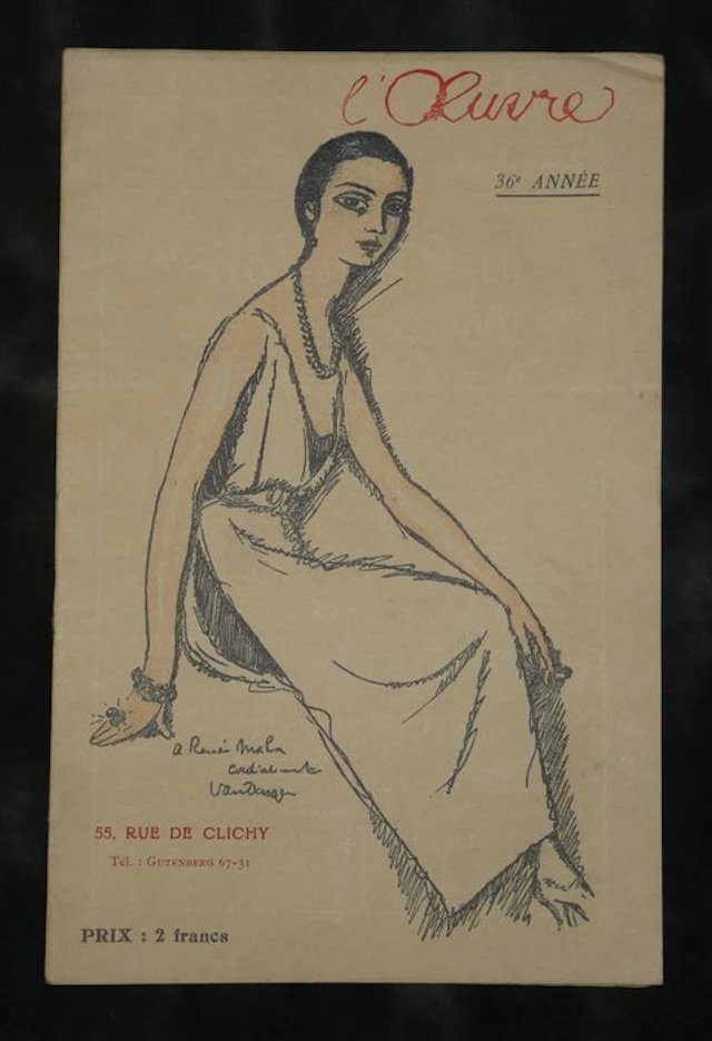 Van Dongen - Programme Théâtre de l’Œuvre - L’Annonce faite à Marie - 1927