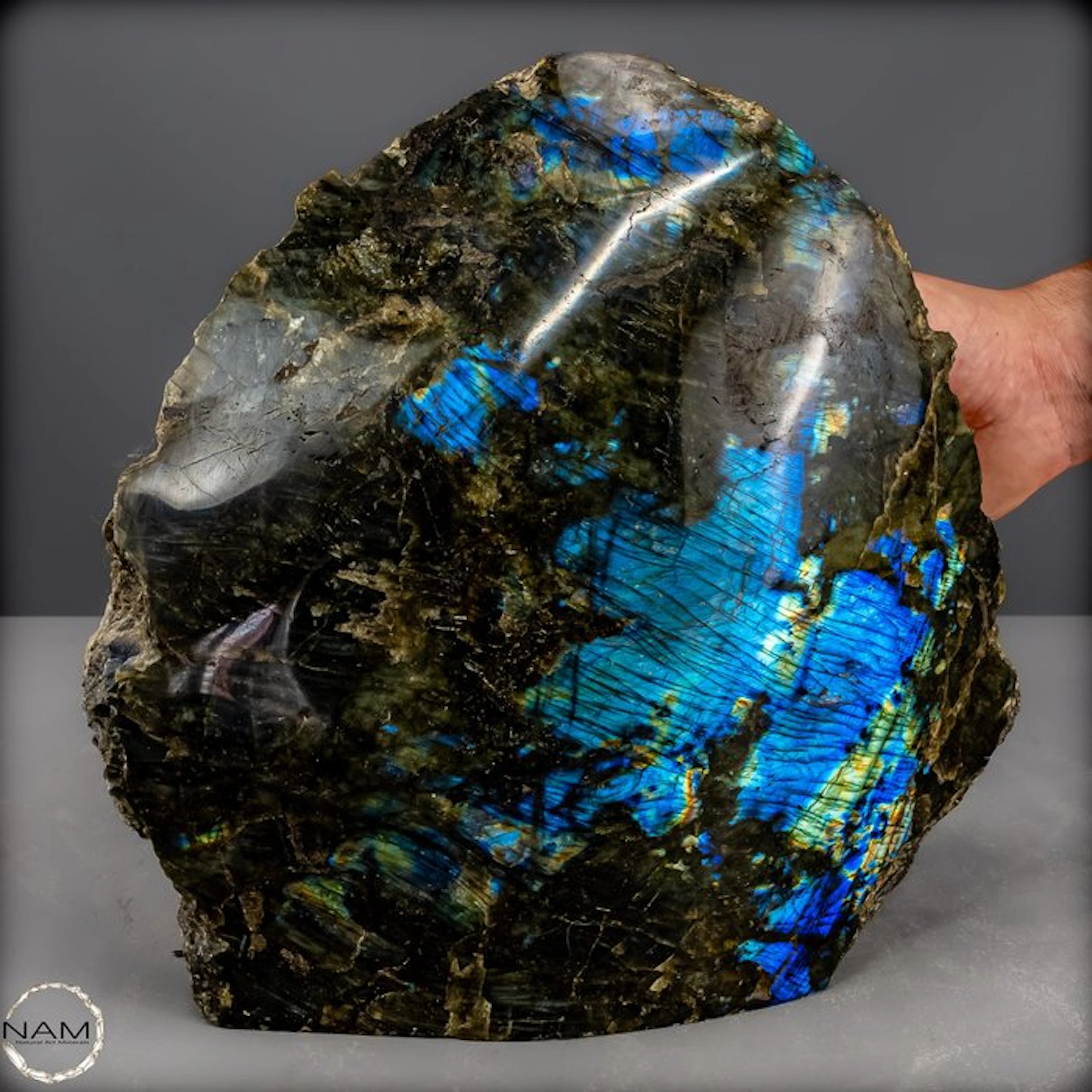 Galaxy Labradorite - Monumental Interior Object with cosmic depth- 10863.33 g