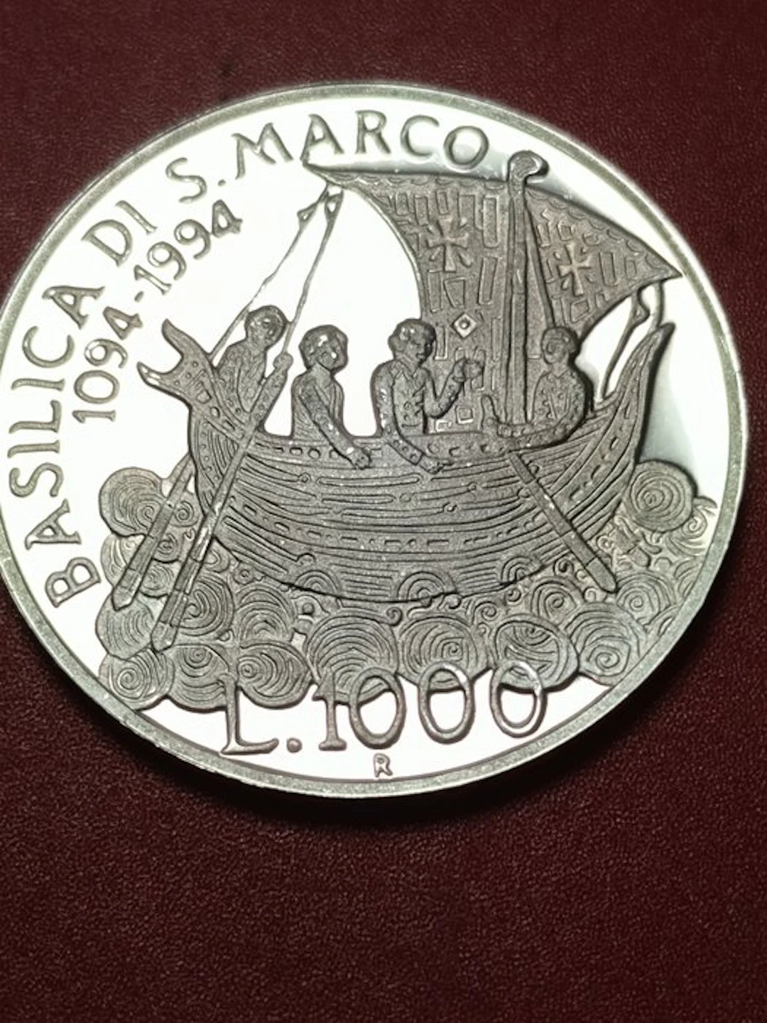 Italy, Republic 1000 Lire 1994 "Basilica di San Marco" Proof (No reserve price)
