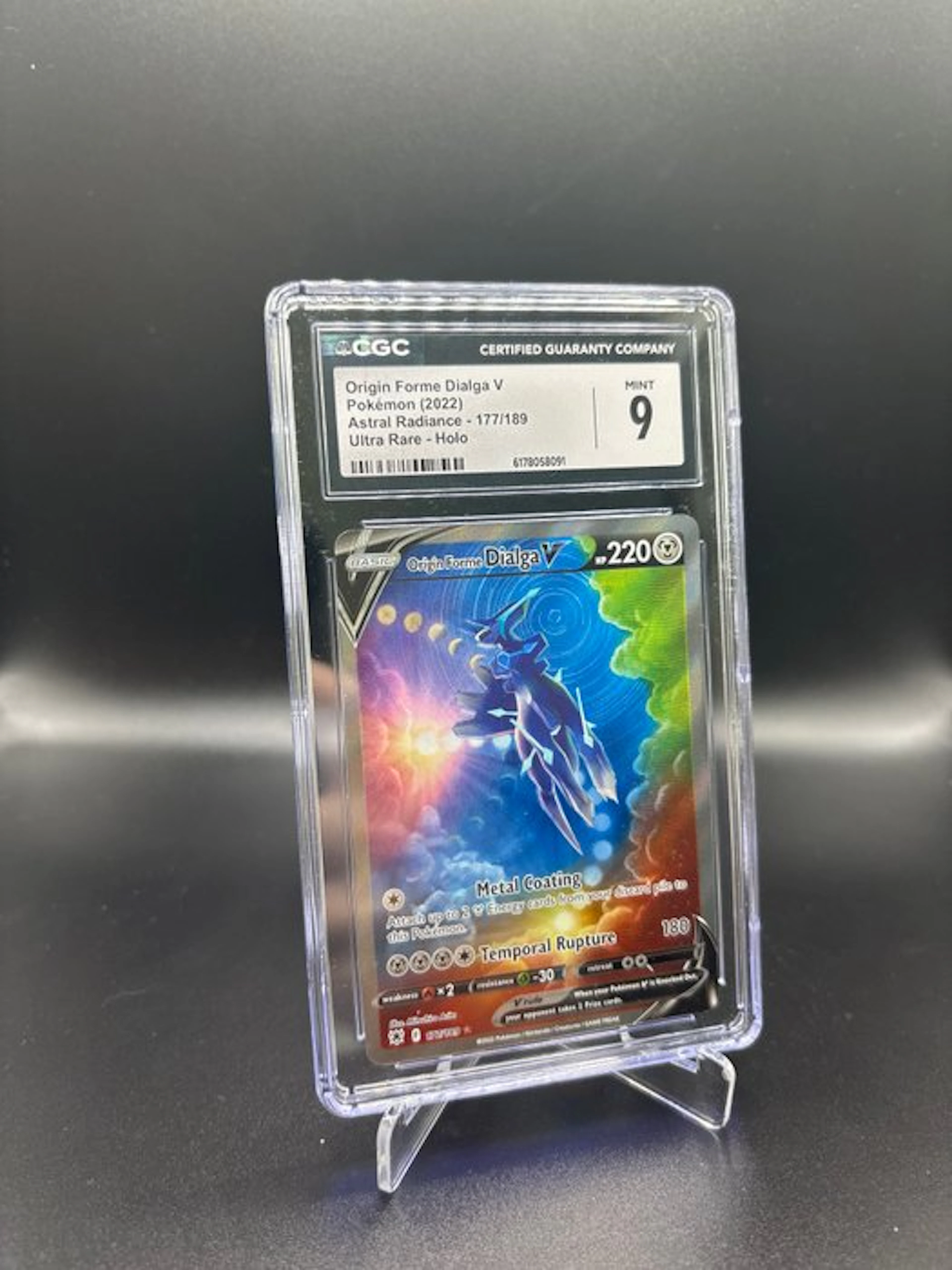 Pokémon - 1 Graded card - Dialga #177 Astral Radiance Foil - CGC 9