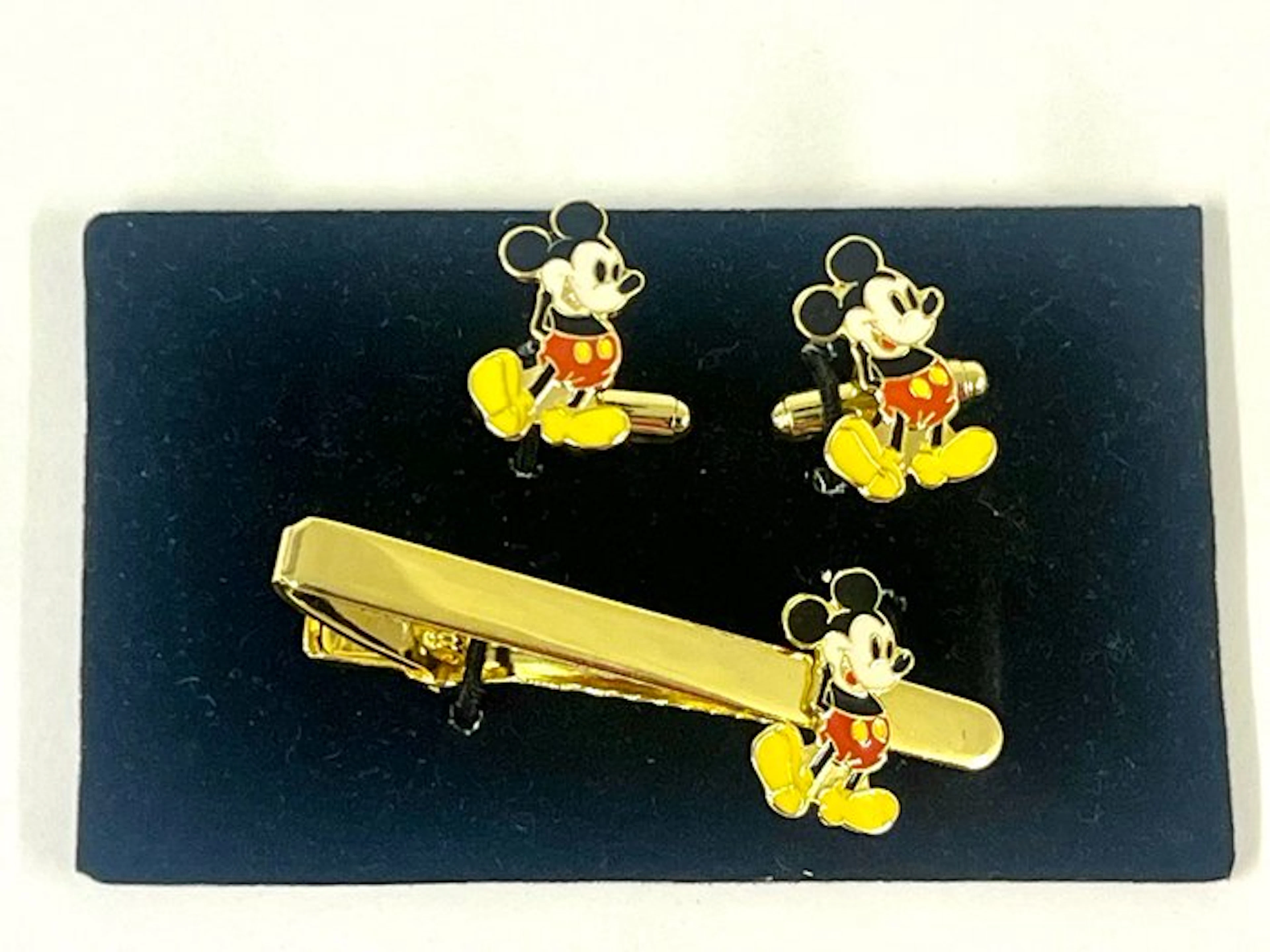 Mickey Mouse - 1 Manchettenknöpfe & Krawattennadel - Disney - 1985
