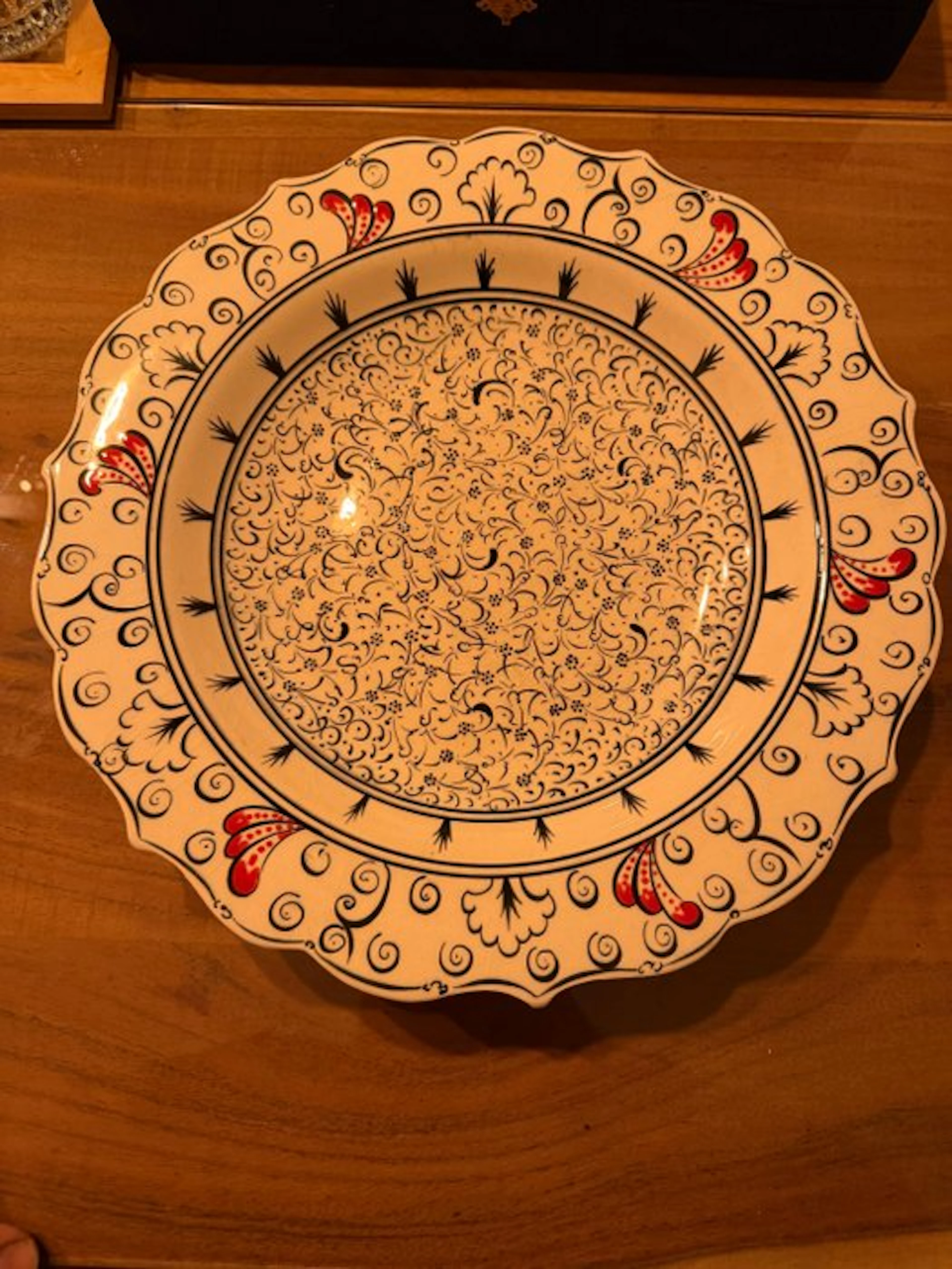 Mehmet Gursoy iznik bord - Mehmet Gursoy - Plate - Ceramic - Iznik plate
