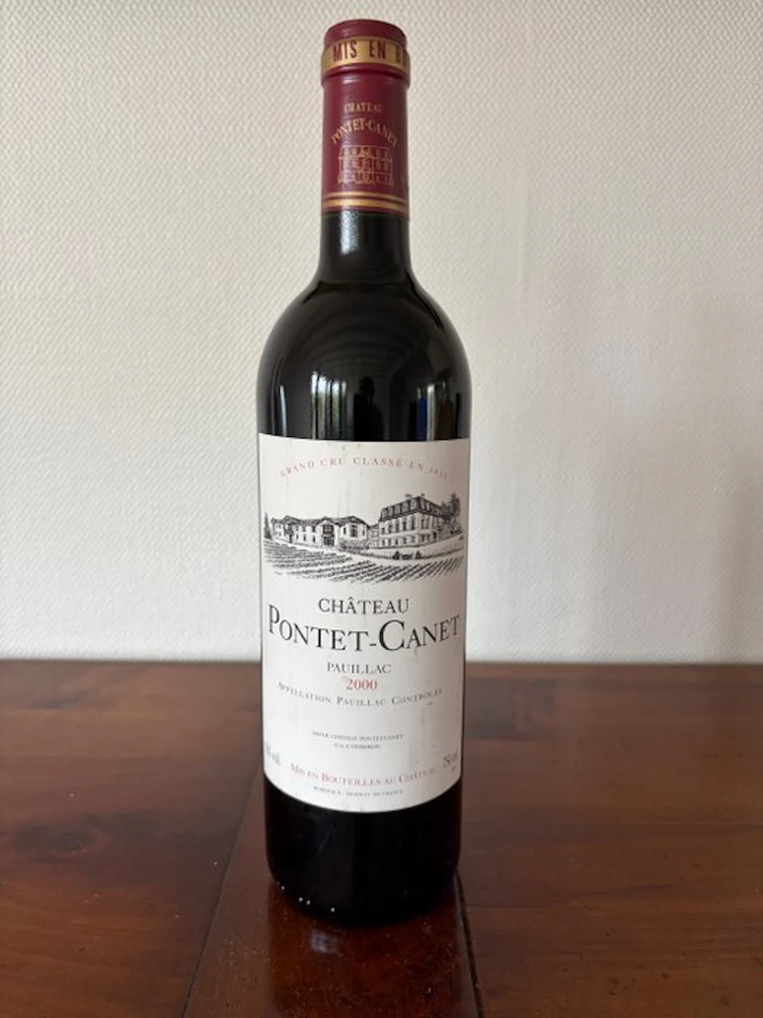2000 Château Pontet Canet - Pauillac 5ème Grand Cru Classé - 1 Bottle (0.75L)