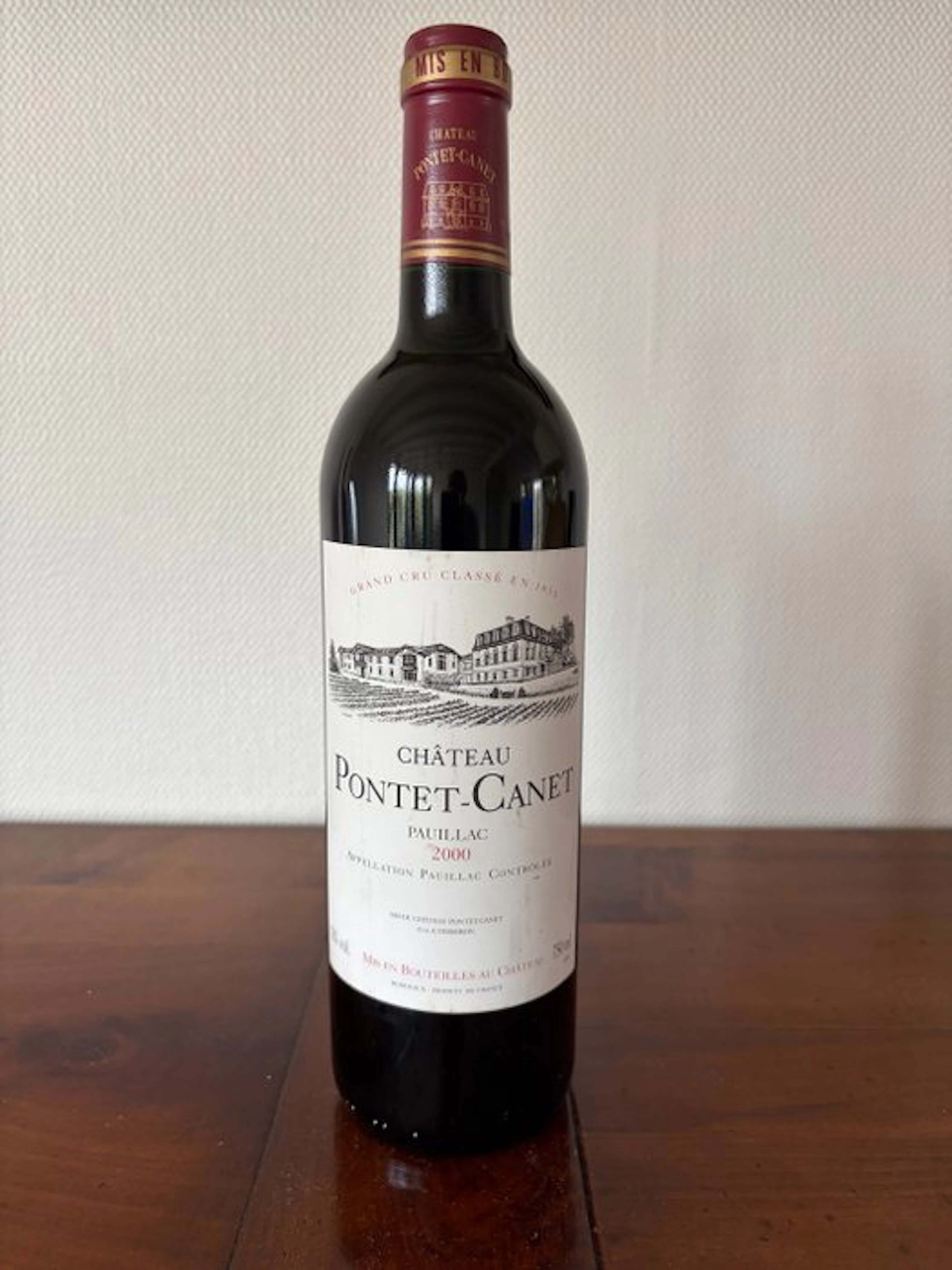 2000 Château Pontet Canet - Pauillac 5ème Grand Cru Classé - 1 Bottle (0.75L)
