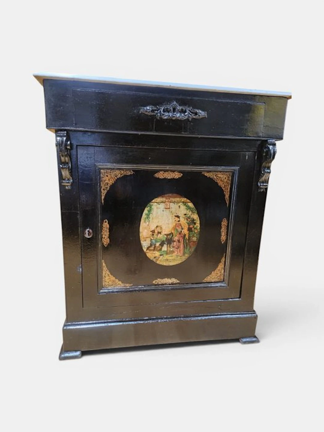 Side table - Wood, Marble