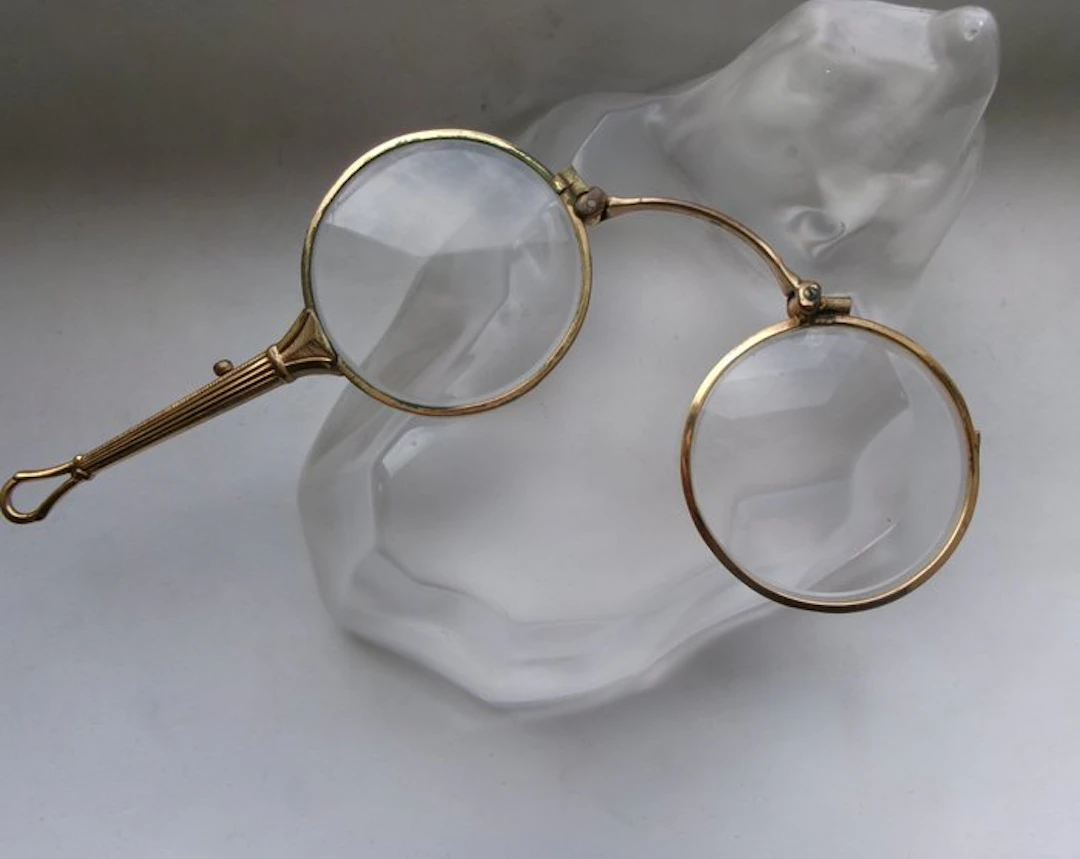 Gold-plated - Pendant - Lorgnette