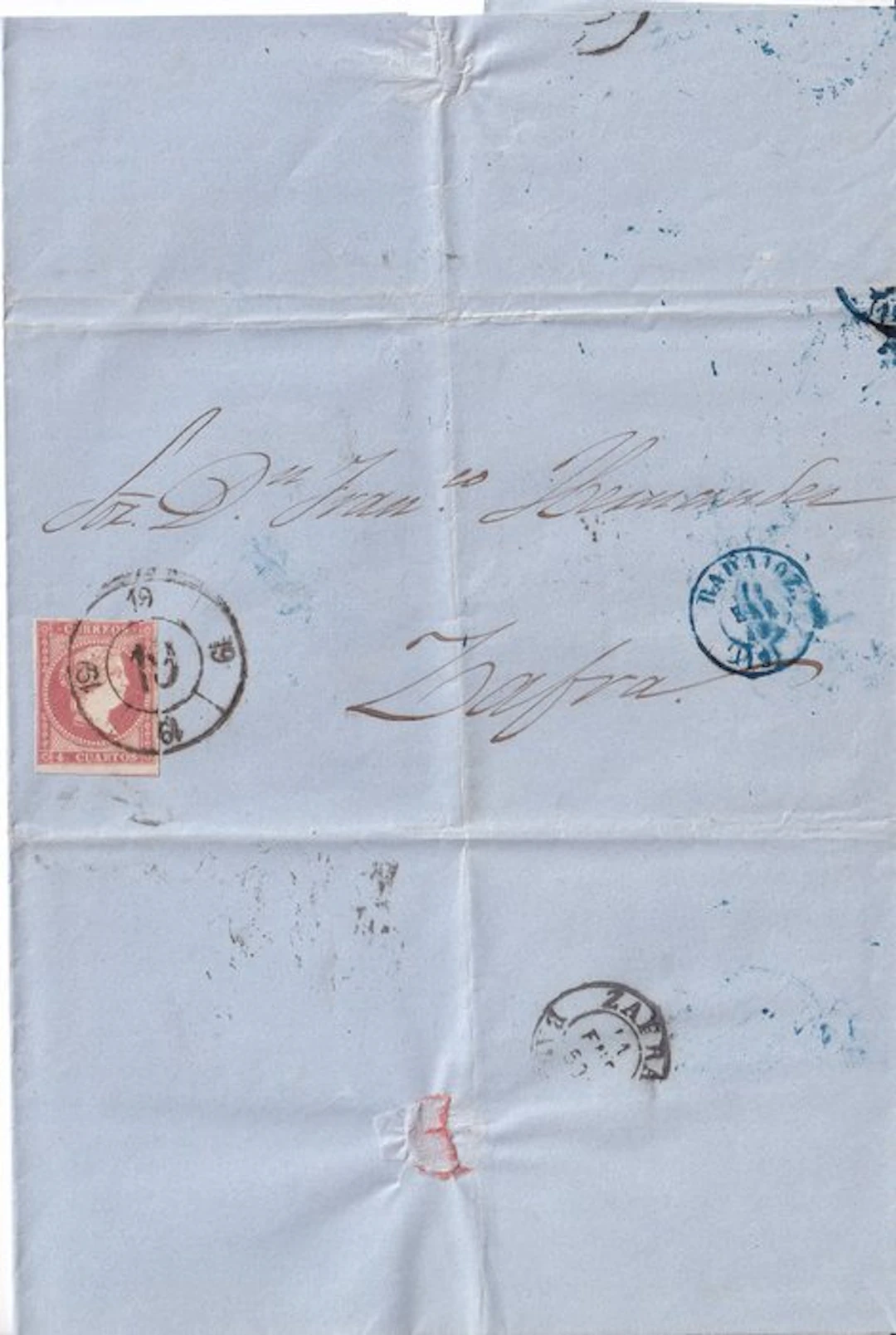 Spain 1855/1867 - Queen Elizabeth II - Postal History...