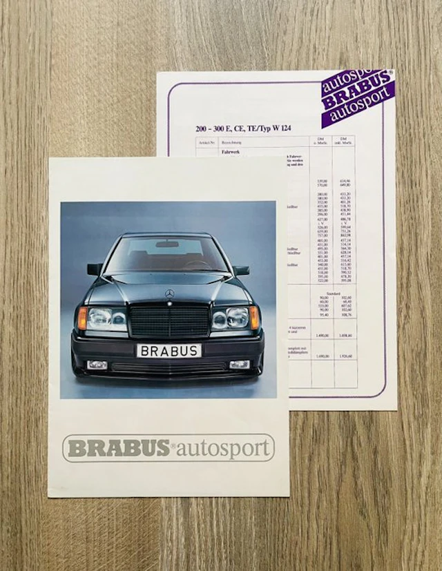 Brochure - Mercedes-Benz - Brabus W124 - 1990