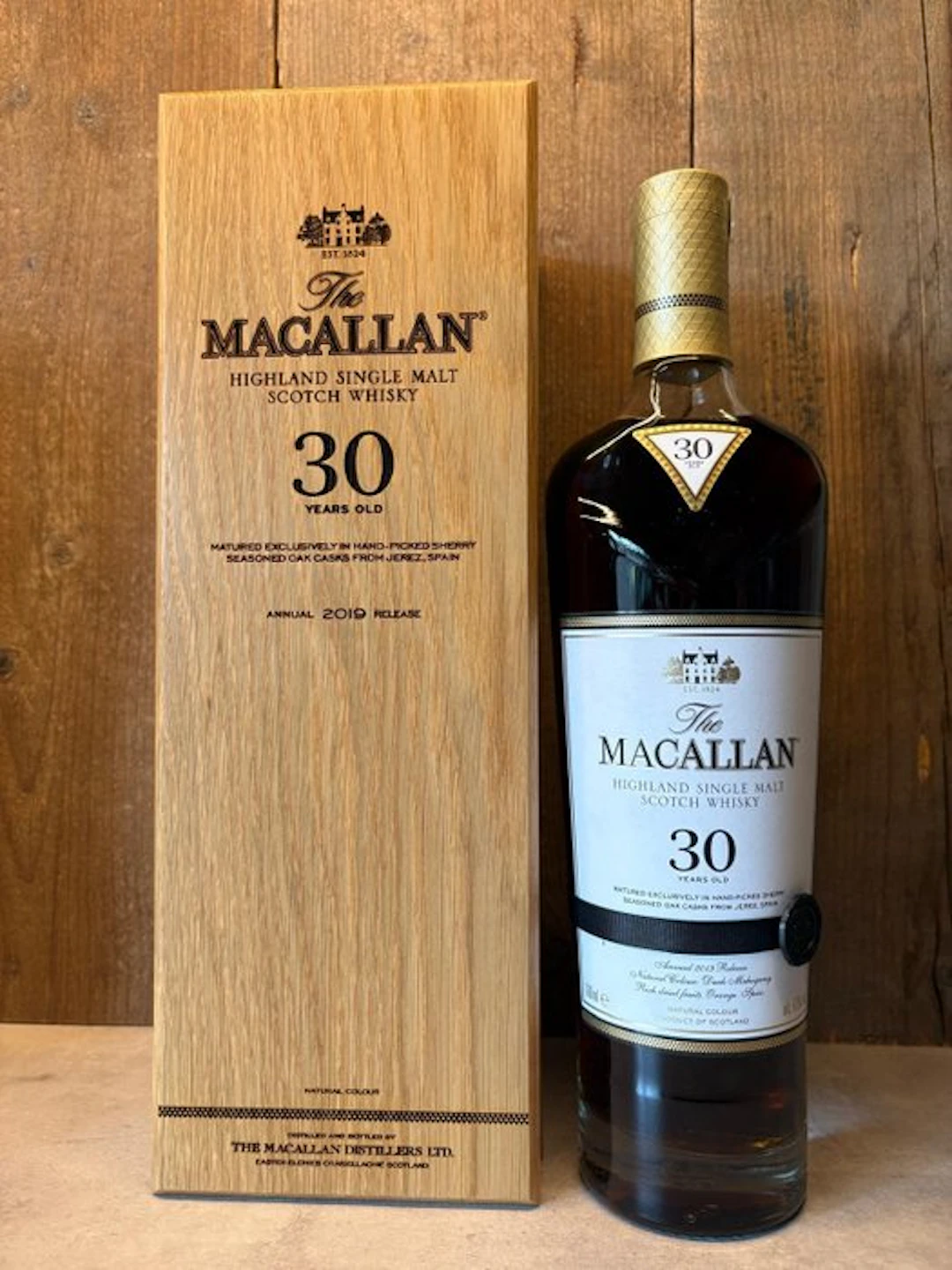 Macallan 30 years old Sherry Oak Casks Annual 2019 Release - 700ml